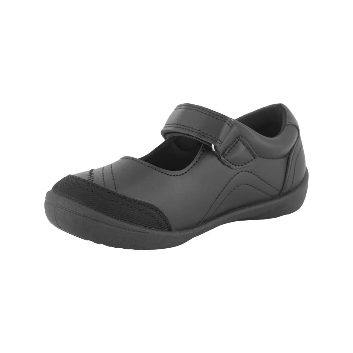 3 Senior A-Bar School Shoes Black, 3 of 5