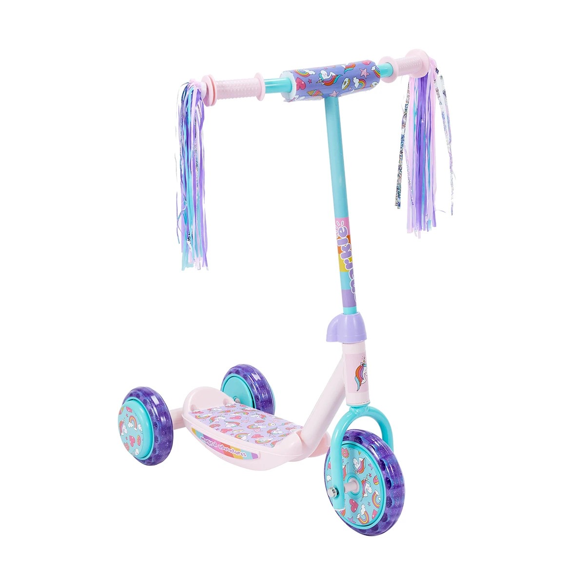 1 Unicorn Tri Scooter - Pink, 1 of 7