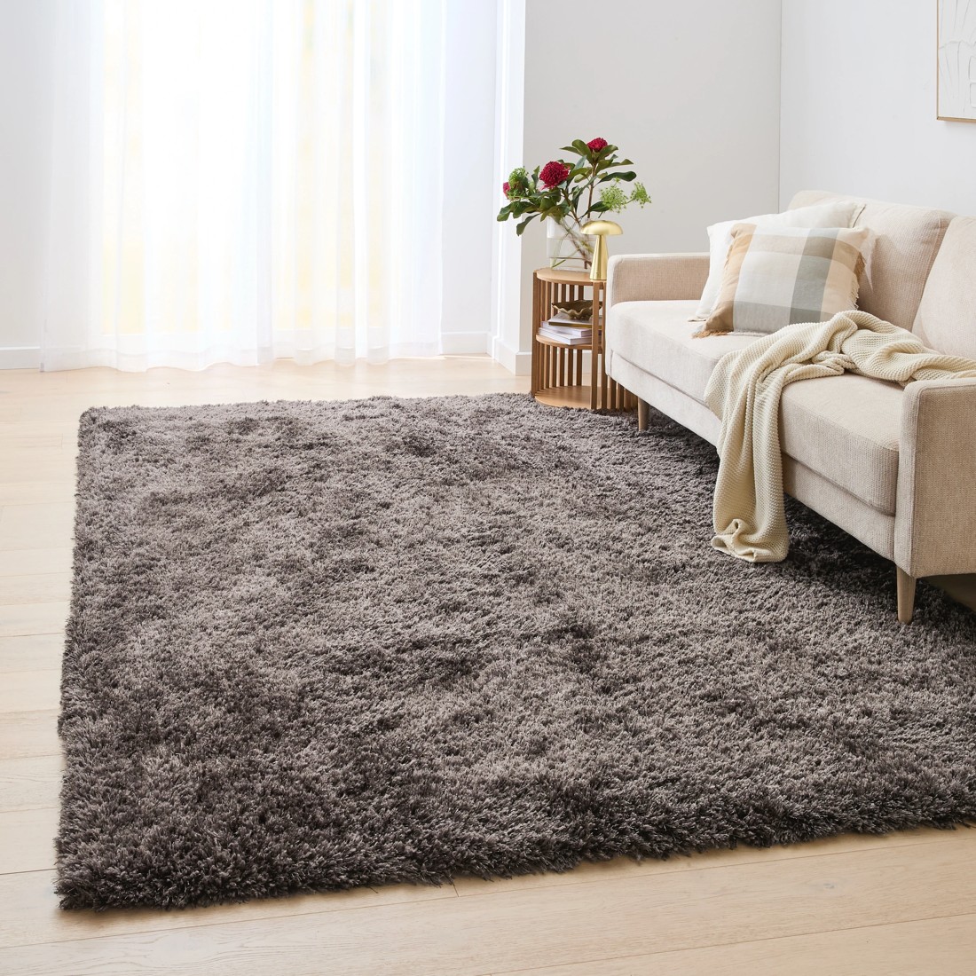 1 Luxe Rug - Charcoal, Extra Extra Large - 300cm x 200cm, 1 of 6