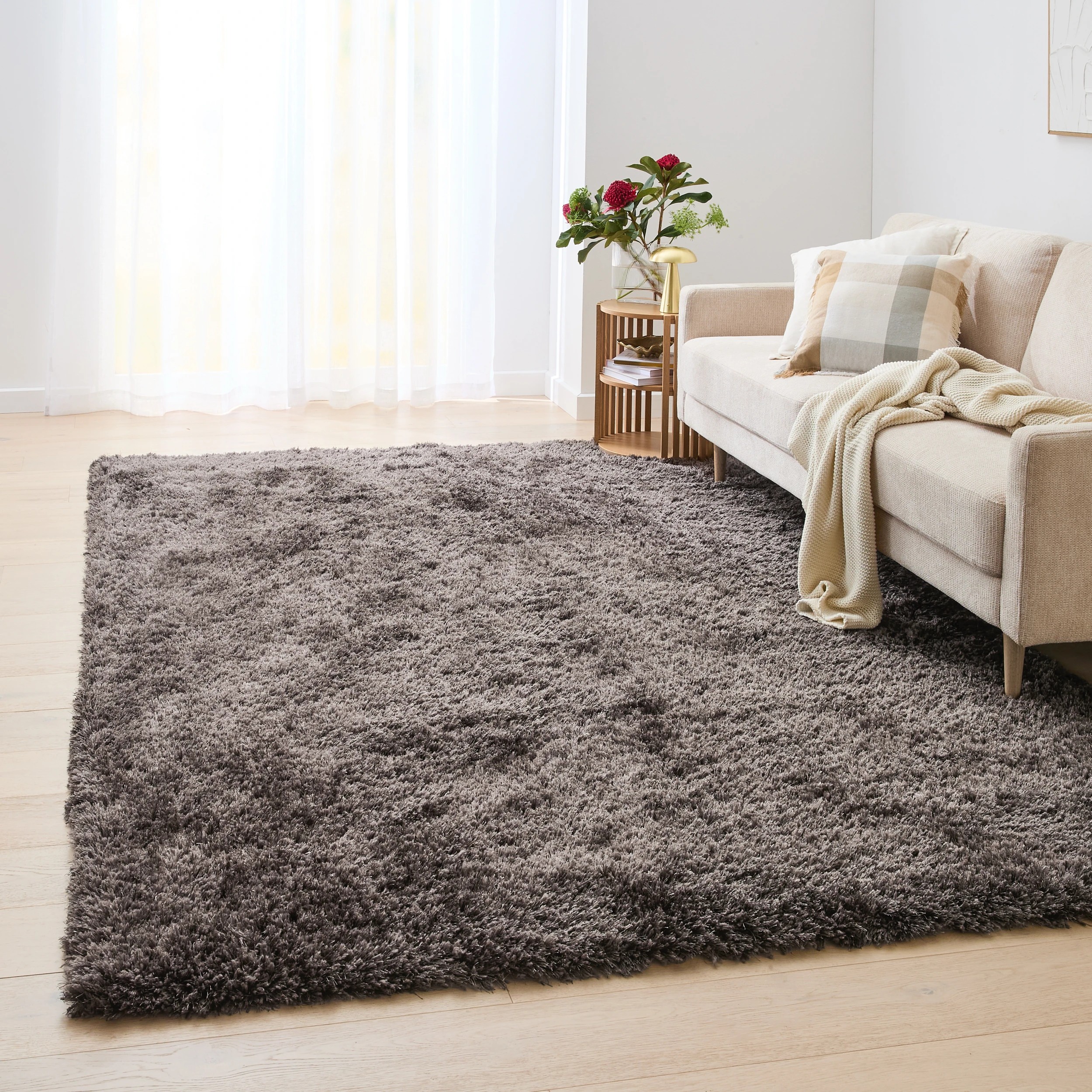 1 Luxe Rug - Charcoal, Extra Extra Large - 300cm x 200cm, 1 of 6