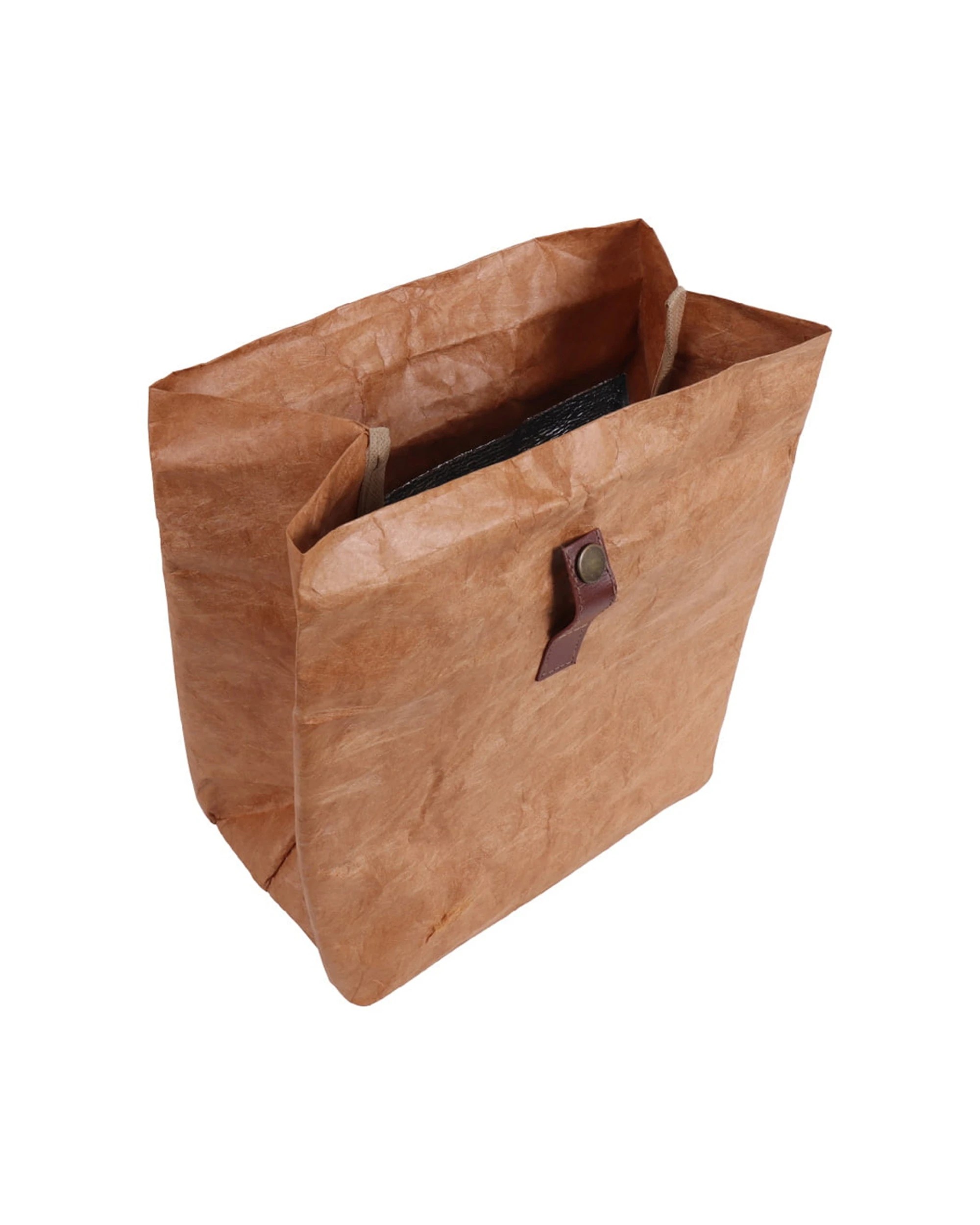 4 Eco Basics Reusable Insulated Paper Snack/lunch Bag Waterproof Storage Brown
 - Brown, 4 of 9