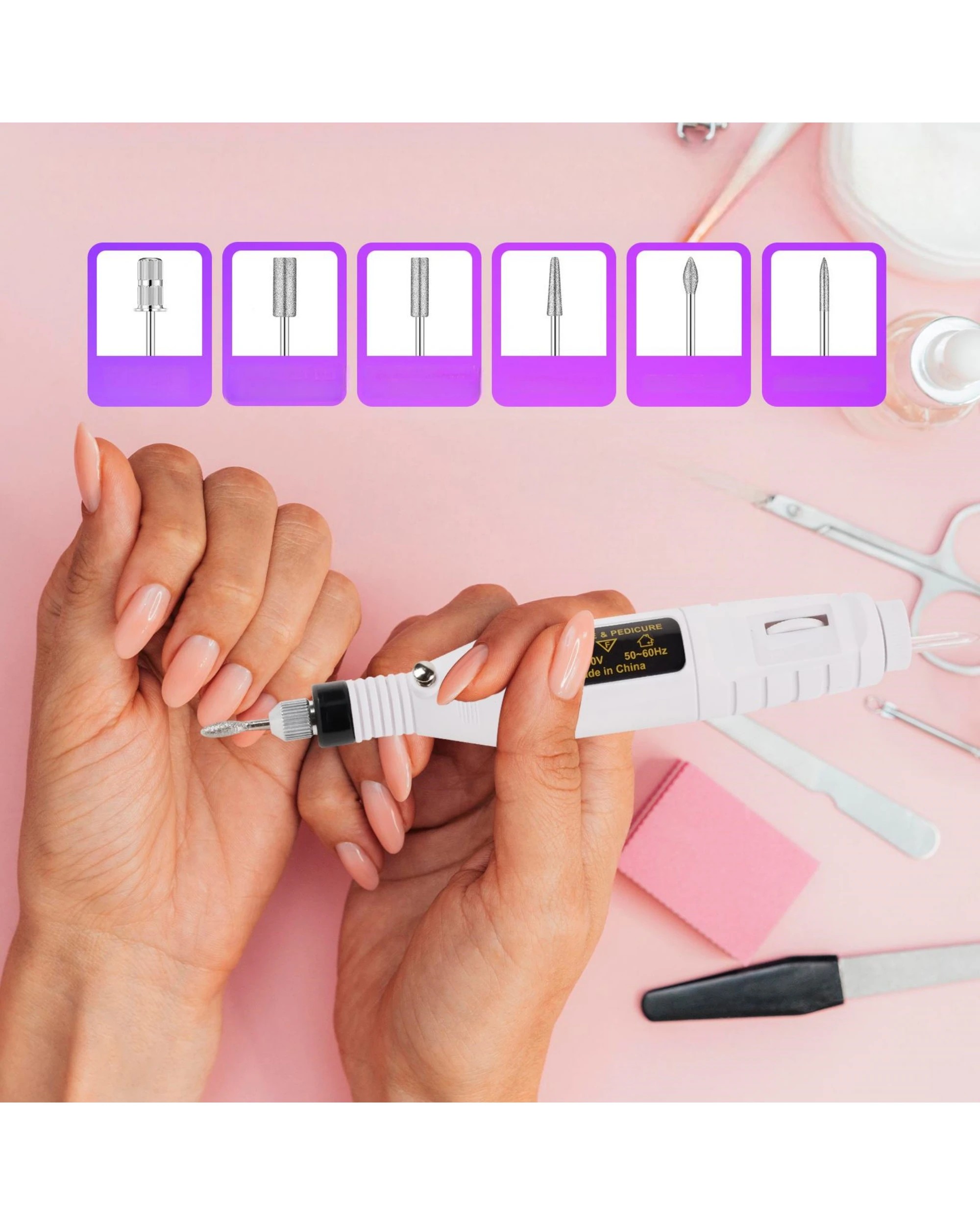 6 Advwin Professional 3-in-1 Nail Set: UV/LED Nail Lamp - White, 6 of 8