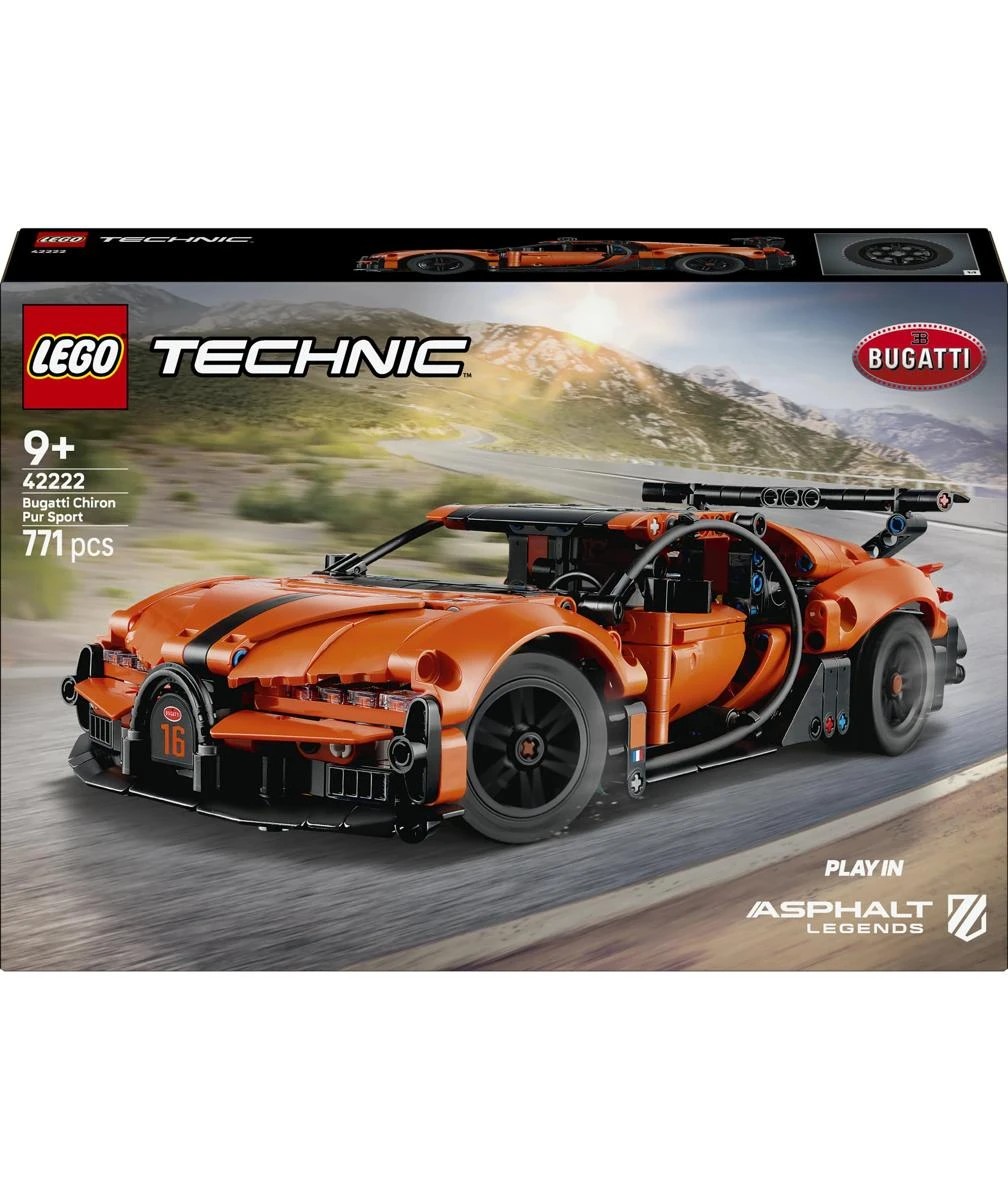 1 LEGO Technic Bugatti Chiron Pur Sport Hypercar 42222, 1 of 10