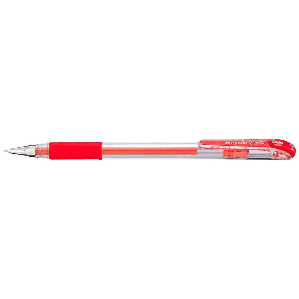 1 Pentel Hybrid Technica Gel Pen 0.4mm Red, 1 of 1