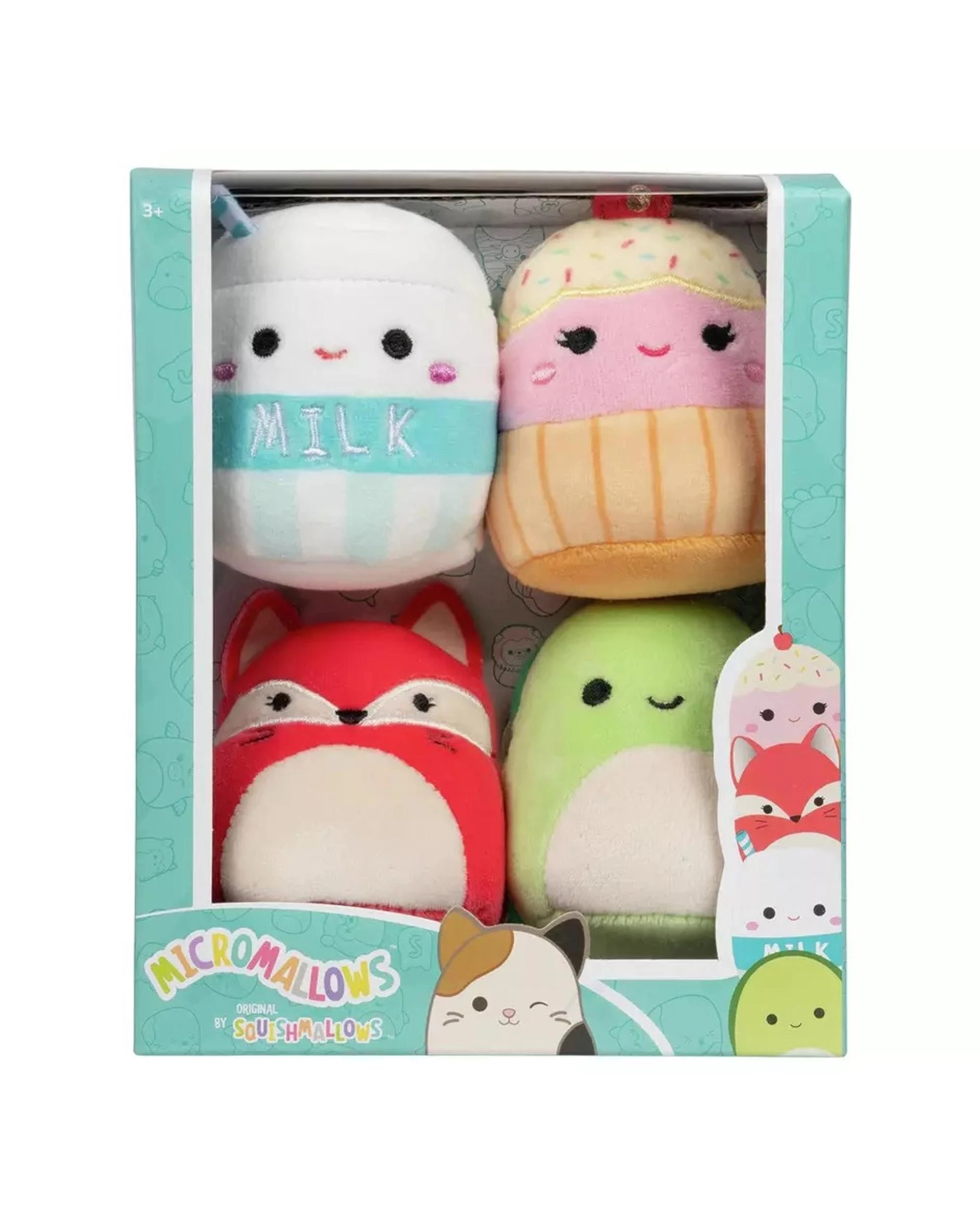 1 Squishmallows Micromallows 2.5 inch Plush 4 Pack - Melly the Milk, 1 of 3