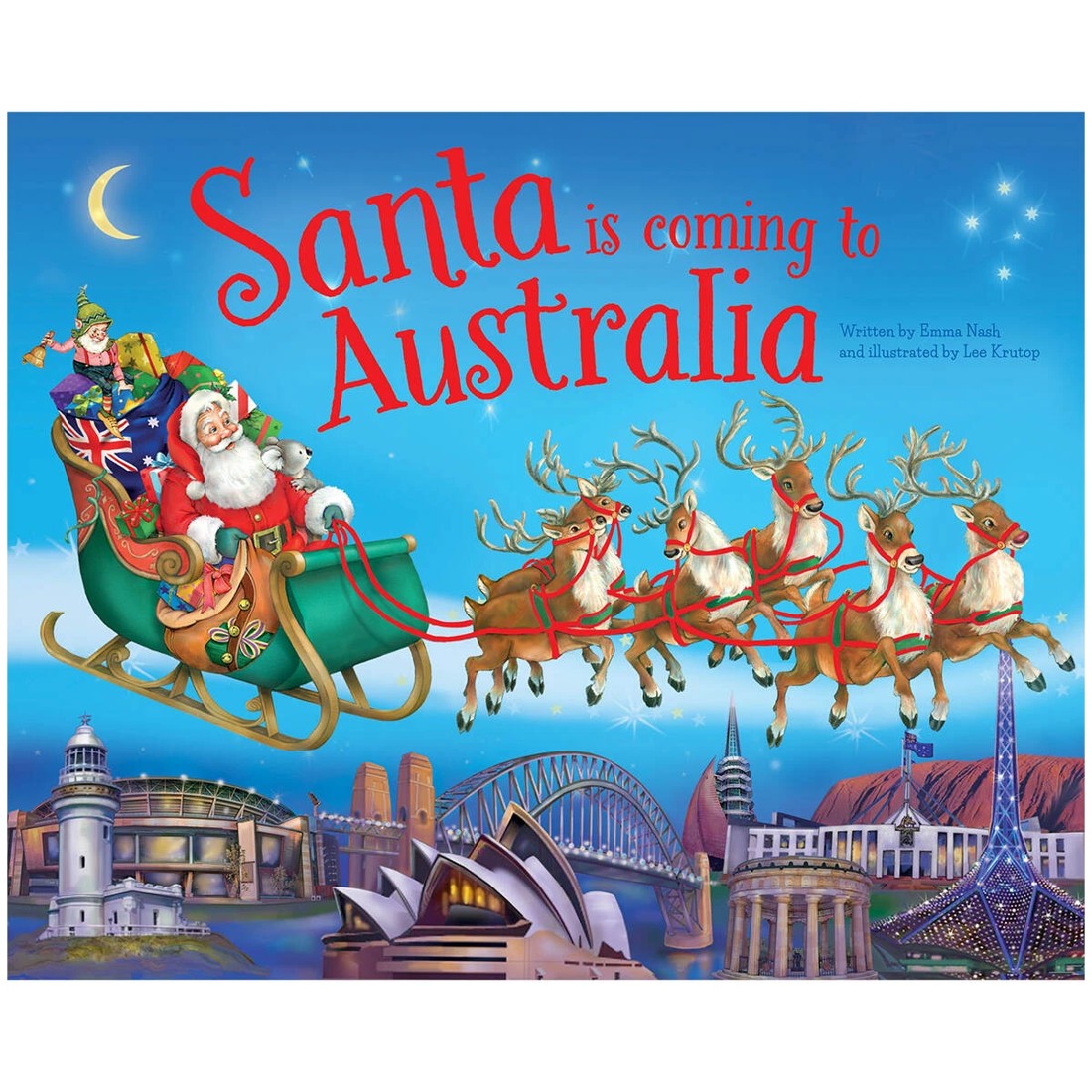 1 Santa is Coming to Australia by Emma Nash - Book, 1 of 2
