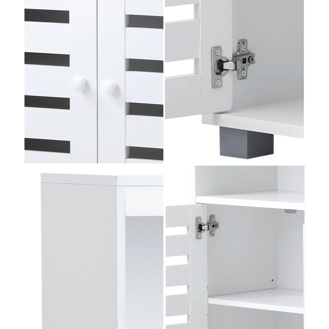 4 Oikiture Buffet Sideboard Shoe Storage Cabinet
 - White, 4 of 10