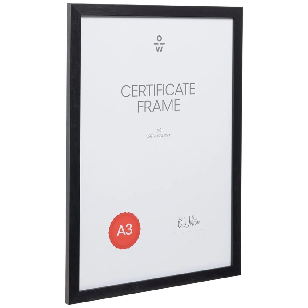 1 A3 Certificate Frame Brush Black, 1 of 4