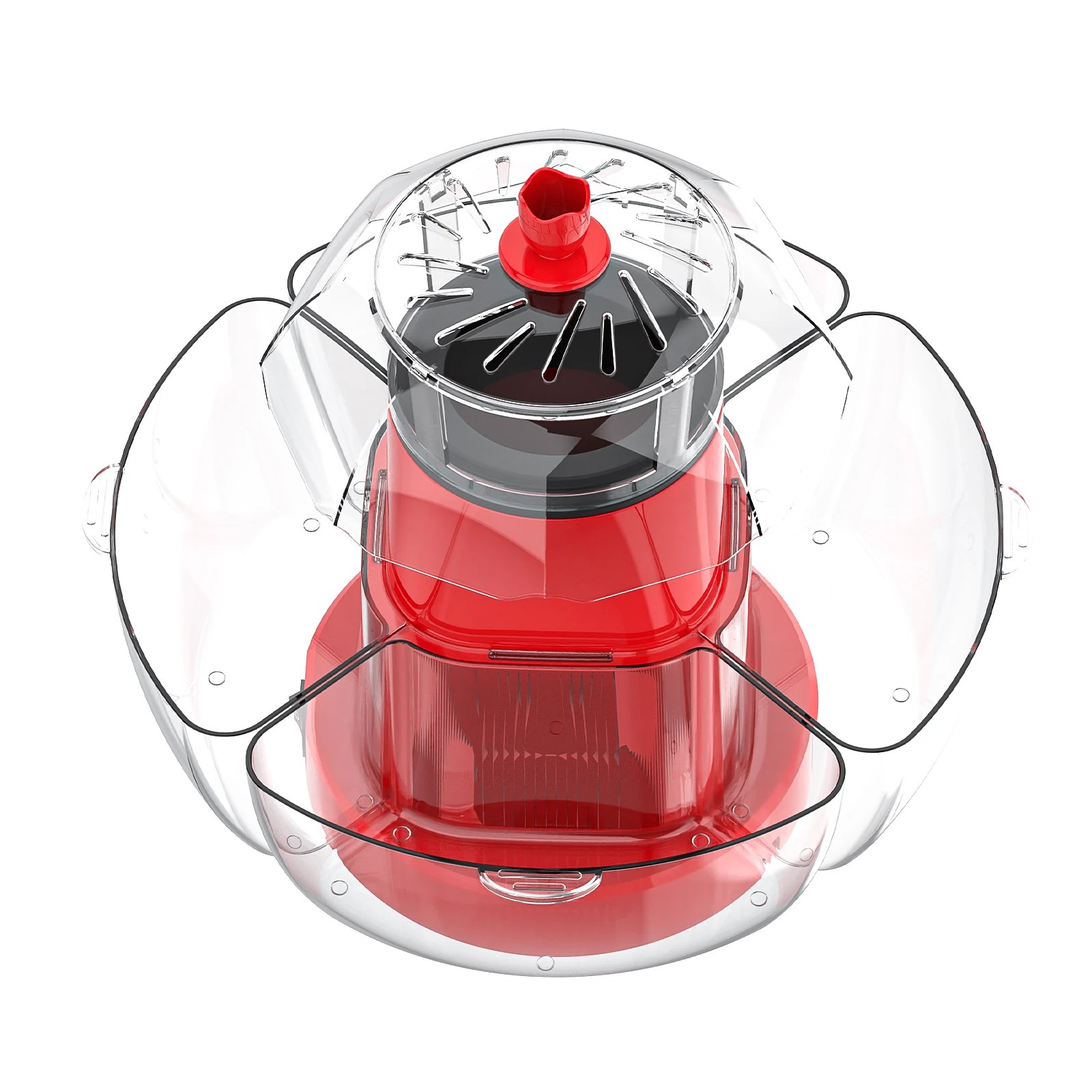 4 Yopower Small Electric Popcorn Maker - Red, 4 of 4
