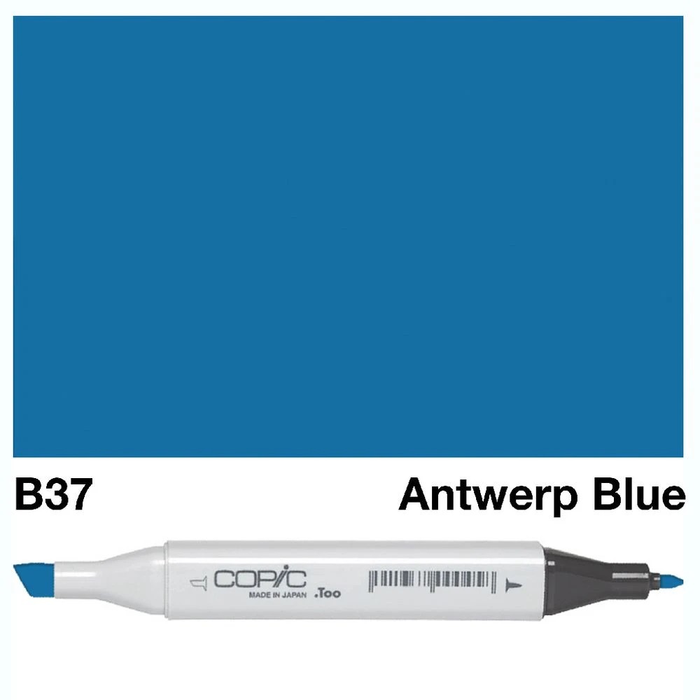 3 Copic Classic Original Dual Nib Marker B37 Antwerp Blue, 3 of 3