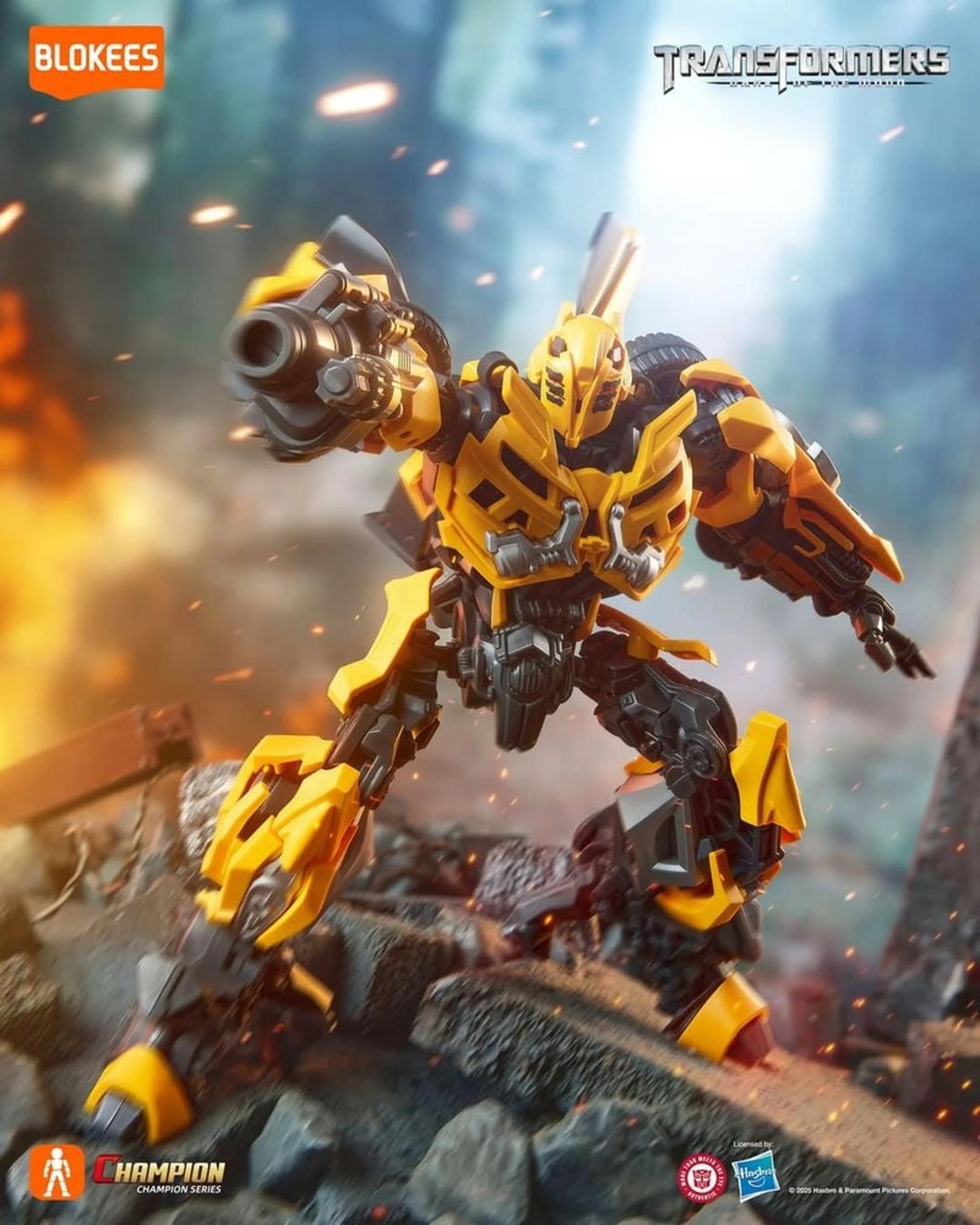 3 Blokees Transformers 3 Classic Class 23 BumbleBee Model Kit, 3 of 6