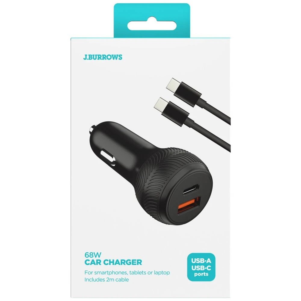 4 J.Burrows Dual USB-C/A Car Charger 65 W, 4 of 5