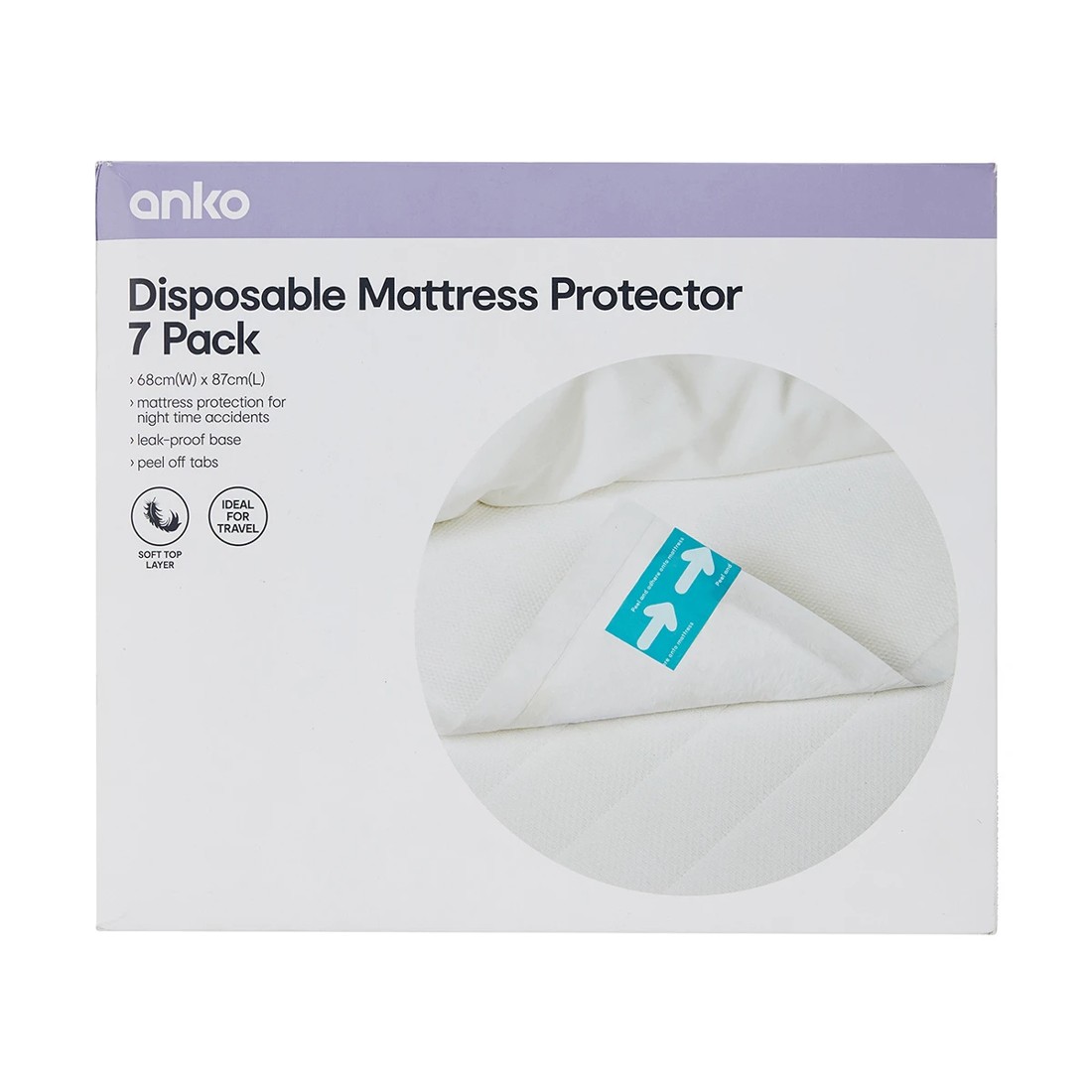 1 7 Pack Disposable Mattress Protectors, 1 of 5