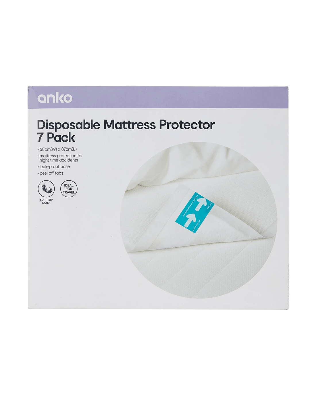 1 7 Pack Disposable Mattress Protectors, 1 of 5