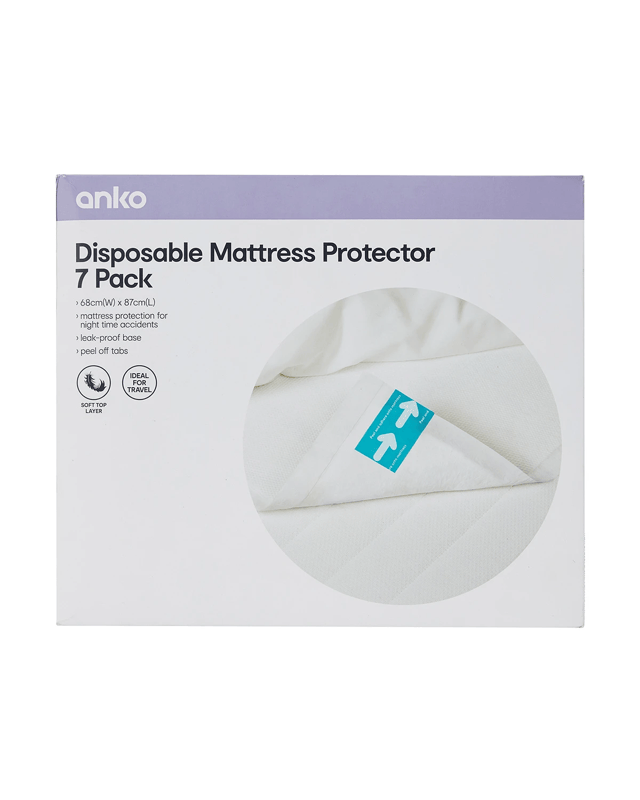 7 Pack Disposable Mattress Protec