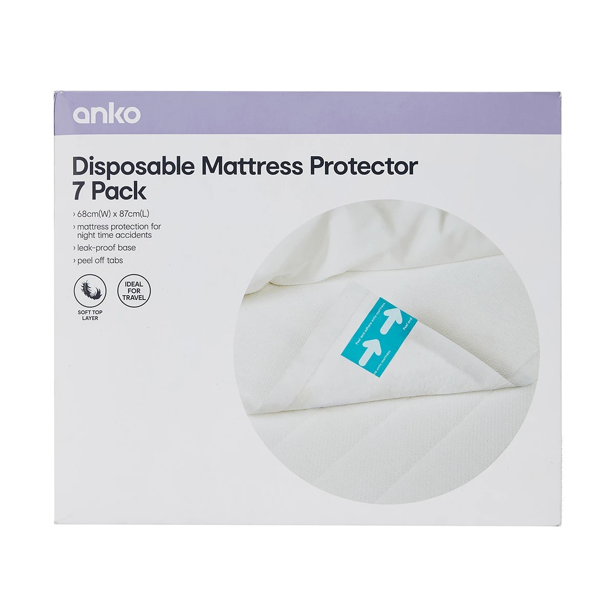1 7 Pack Disposable Mattress Protectors, 1 of 5