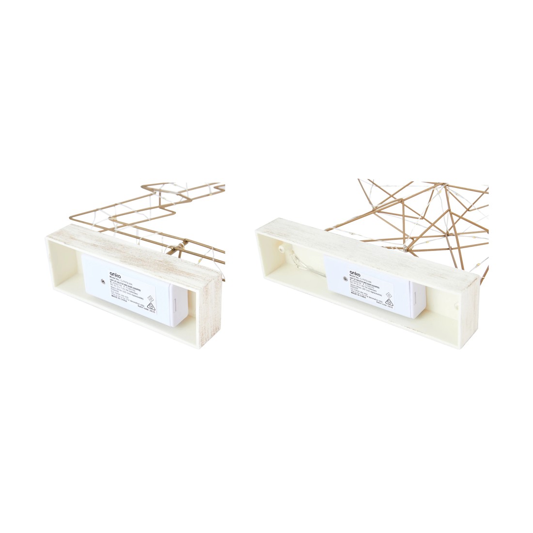 5 Battery Operated LED Light Up Wire Shape - Assorted, 5 of 7