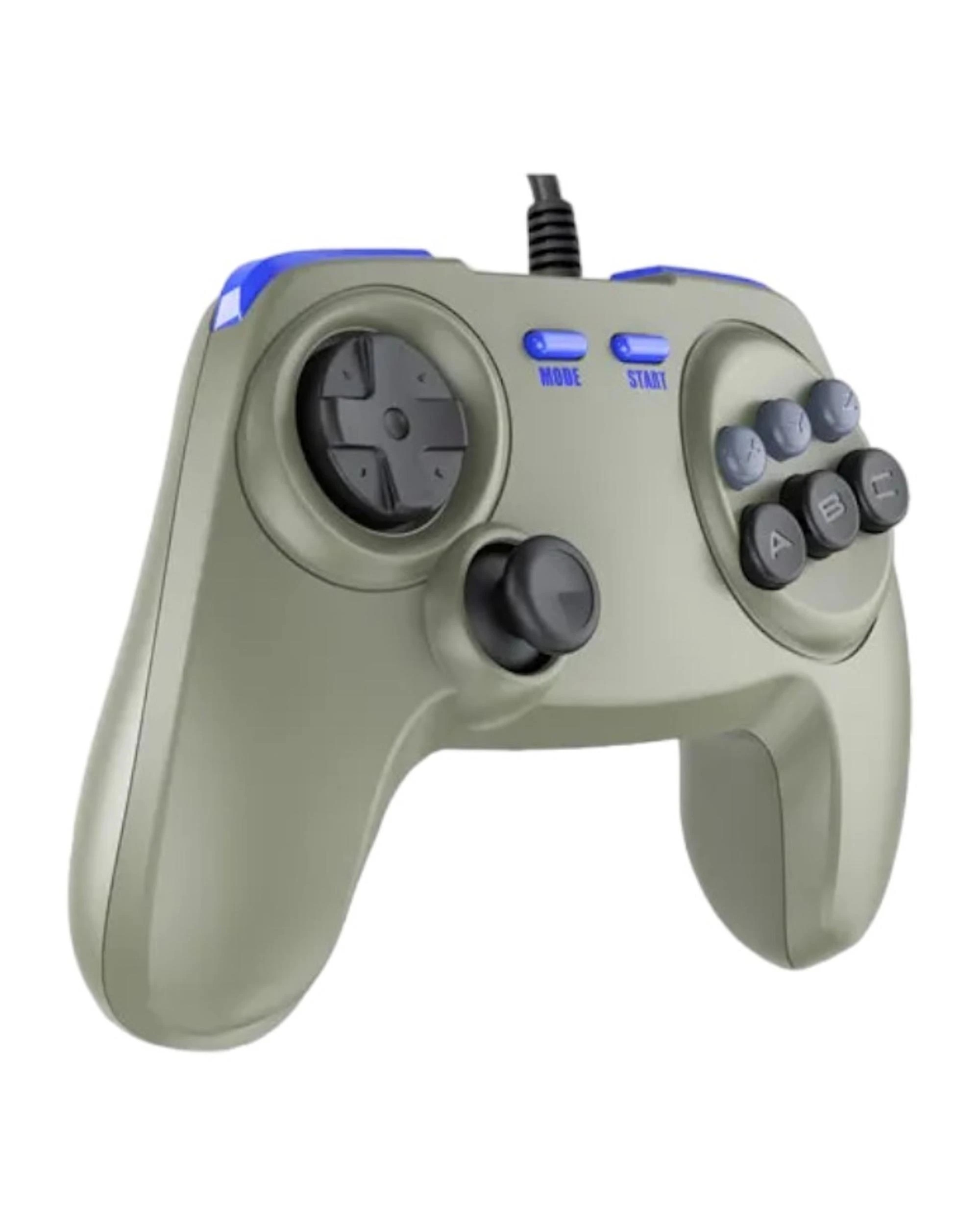 2 Retro Fighters BrawlerGen Controller for Sega Genesis and Sega Saturn - Special Edition Gray - Grey, 2 of 2