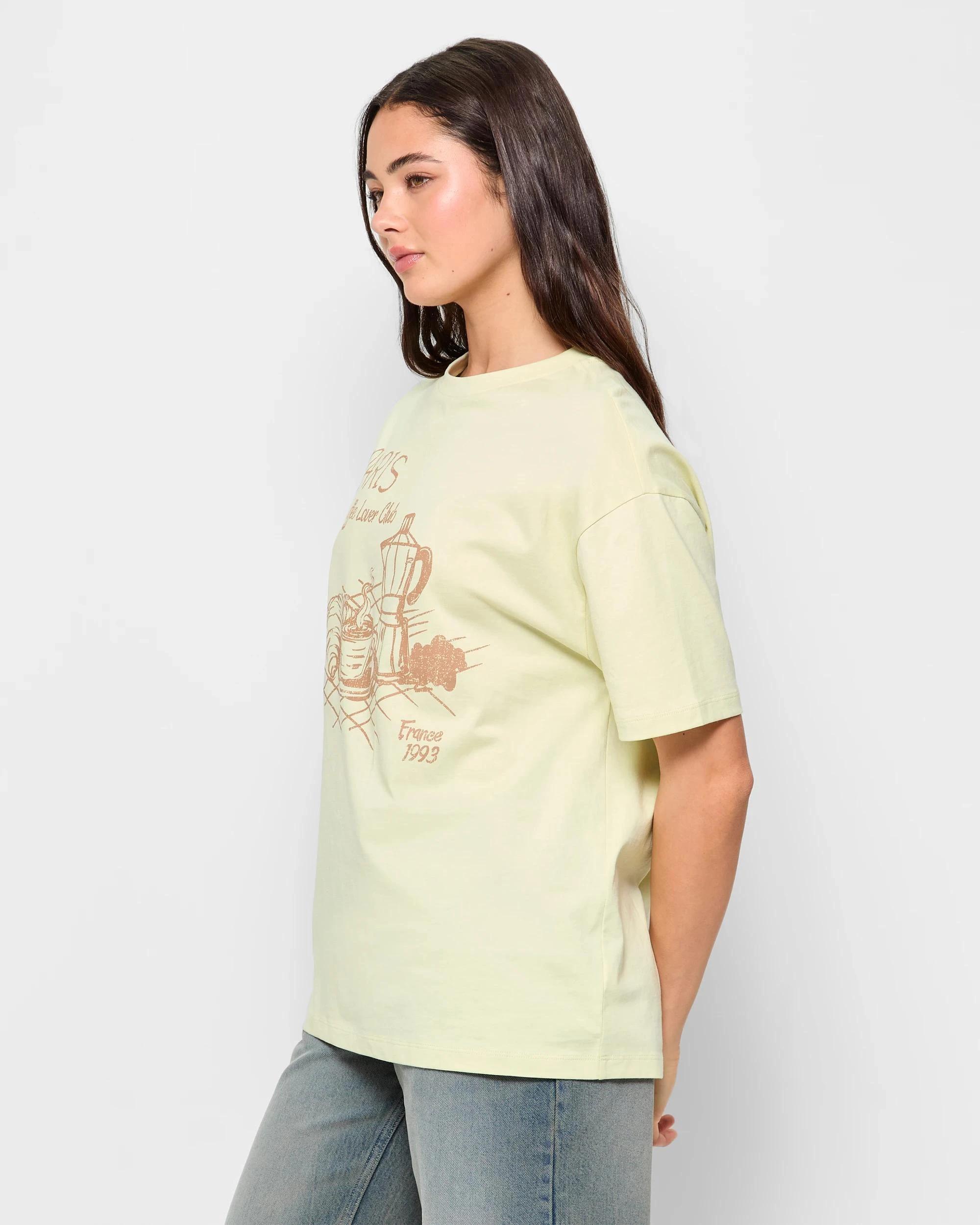 3 Australian Cotton Boyfriend T-Shirt - Lily Loves COFFEE LOVERS CLUB, 3 of 5