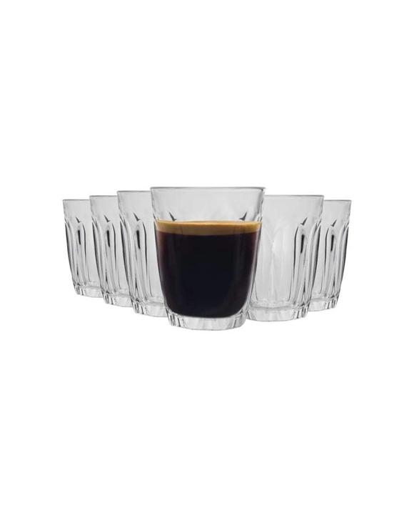 Duralex 6pc Provence Serving Drink Tumblers Made in France Serveware Set 90ml - Natural
