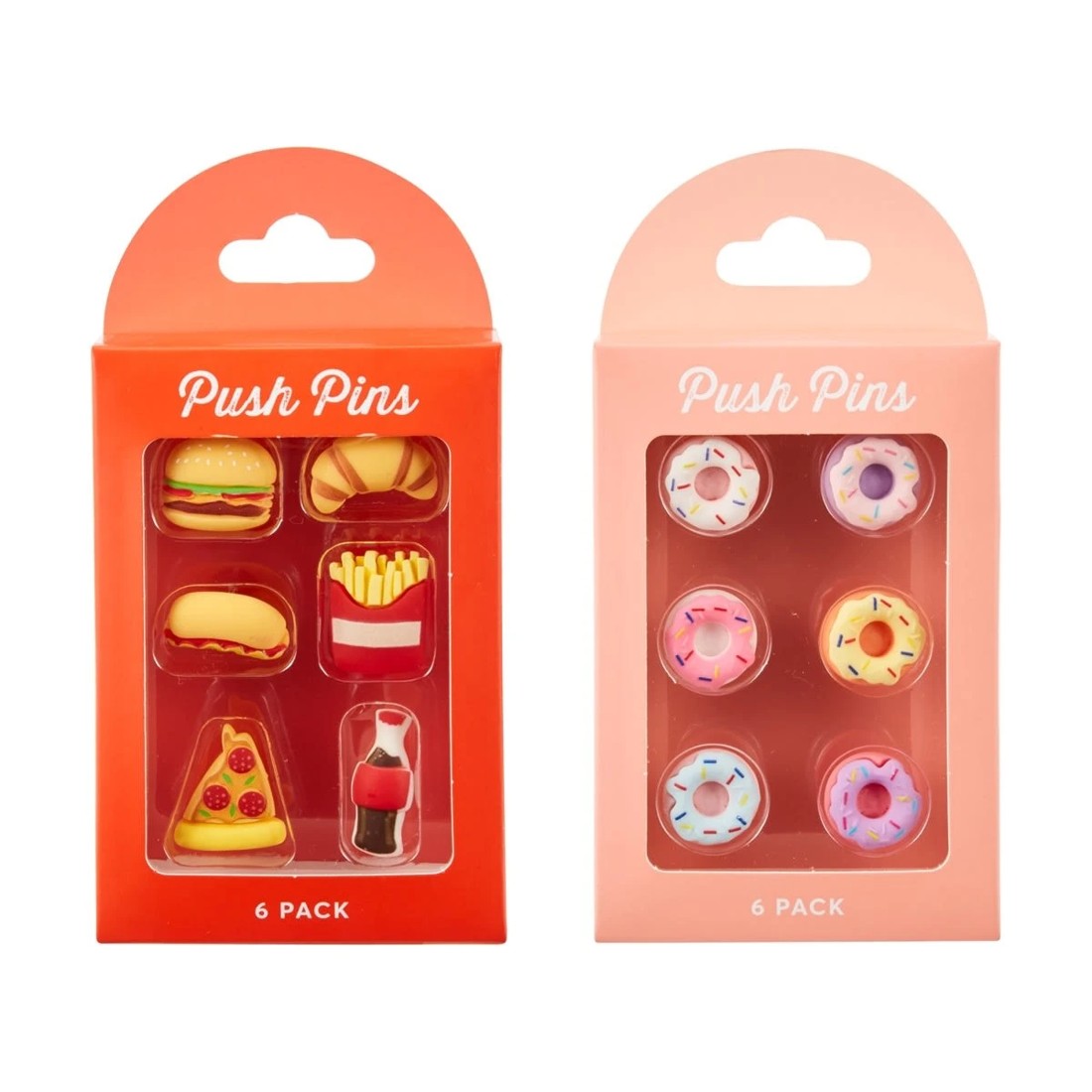 1 6 Pack Push Pins - Assorted, 1 of 3