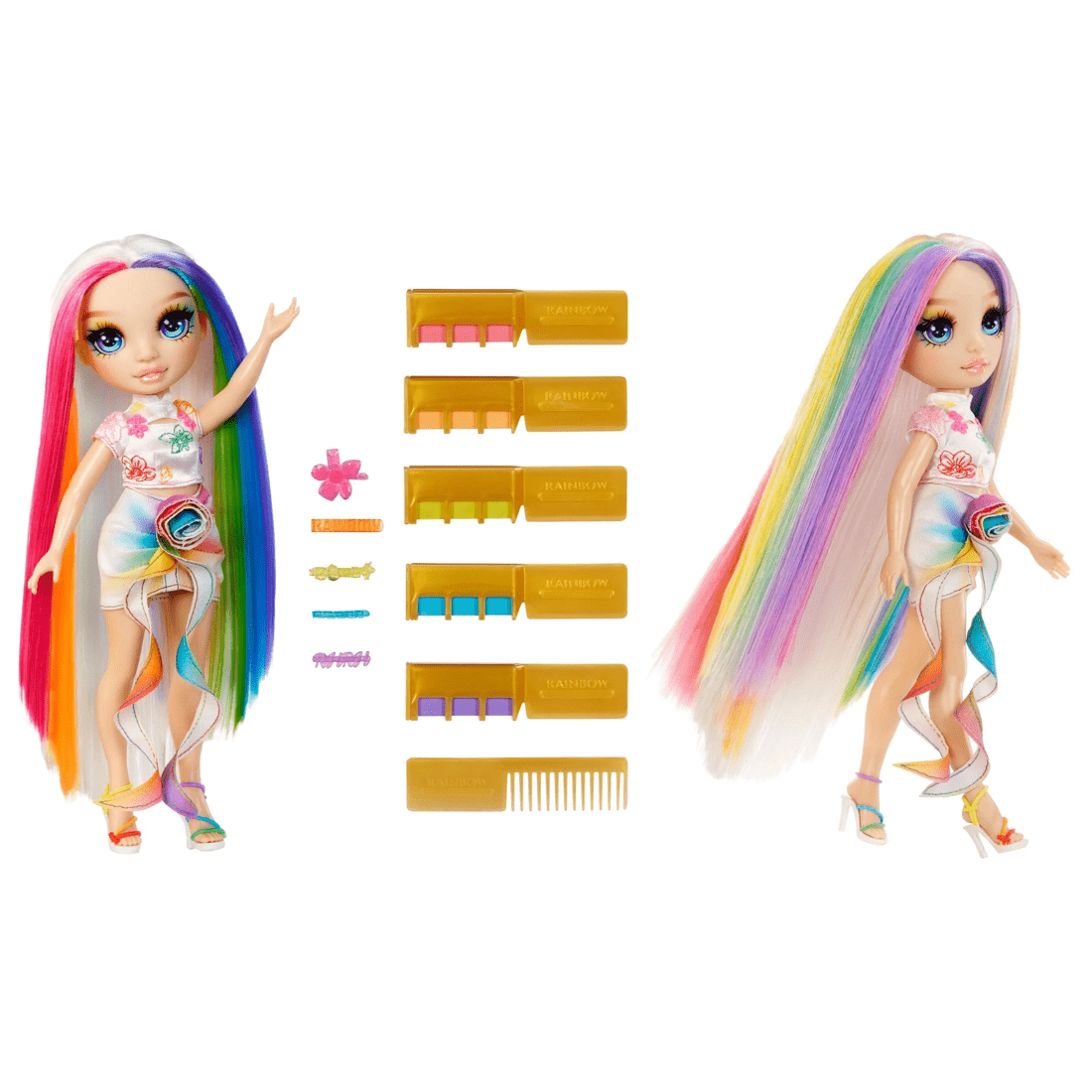 1 Rainbow High Hair Chalk & Style Doll- Amaya - Multi, 1 of 6