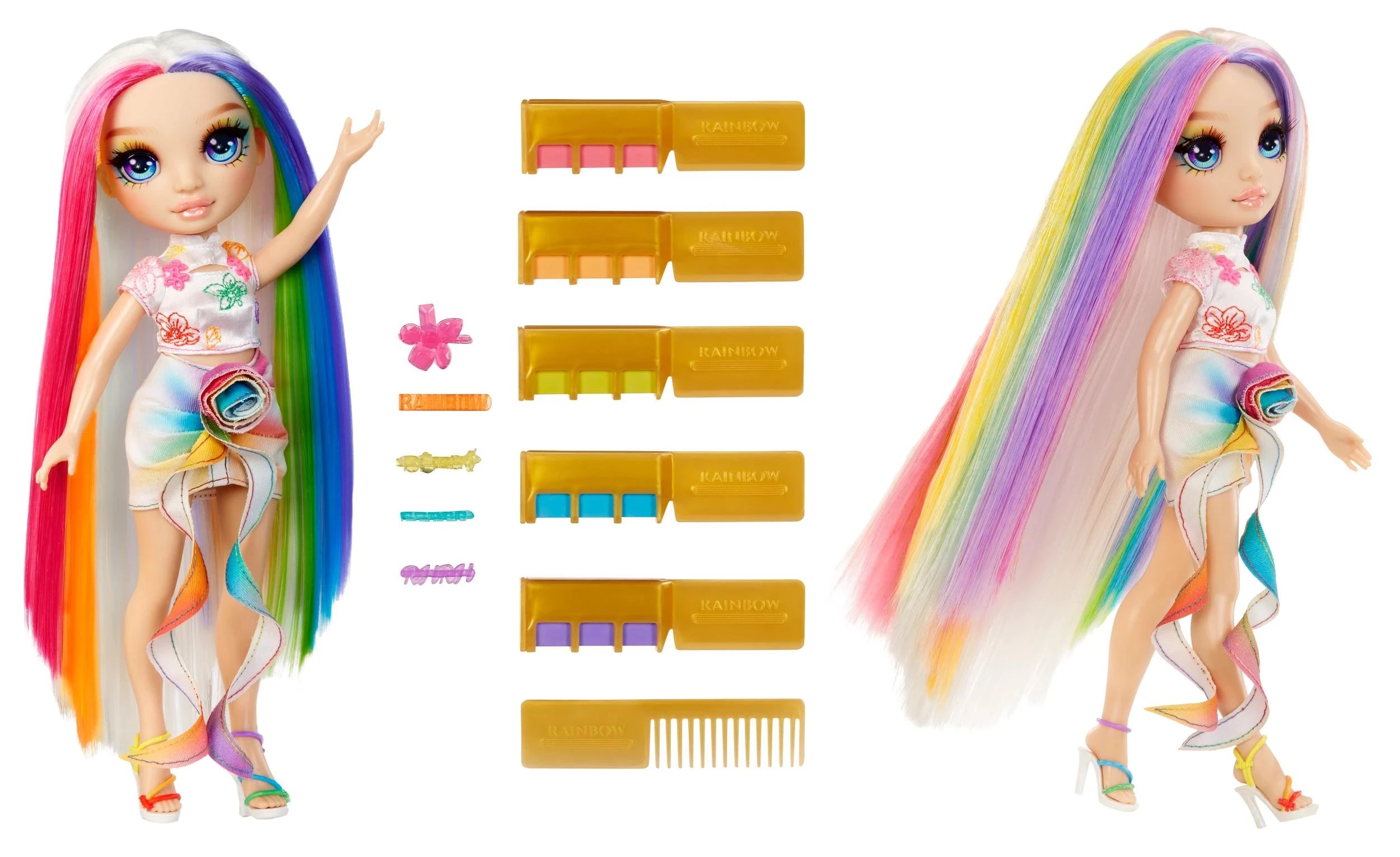 1 Rainbow High Hair Chalk & Style Doll- Amaya - Multi, 1 of 6