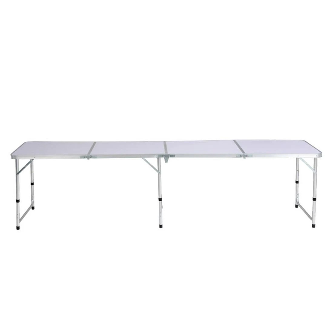 3 Weisshorn Folding Camping Table 240CM Portable Outdoor Picnic BBQ Aluminium Desk - Silver, 3 of 6