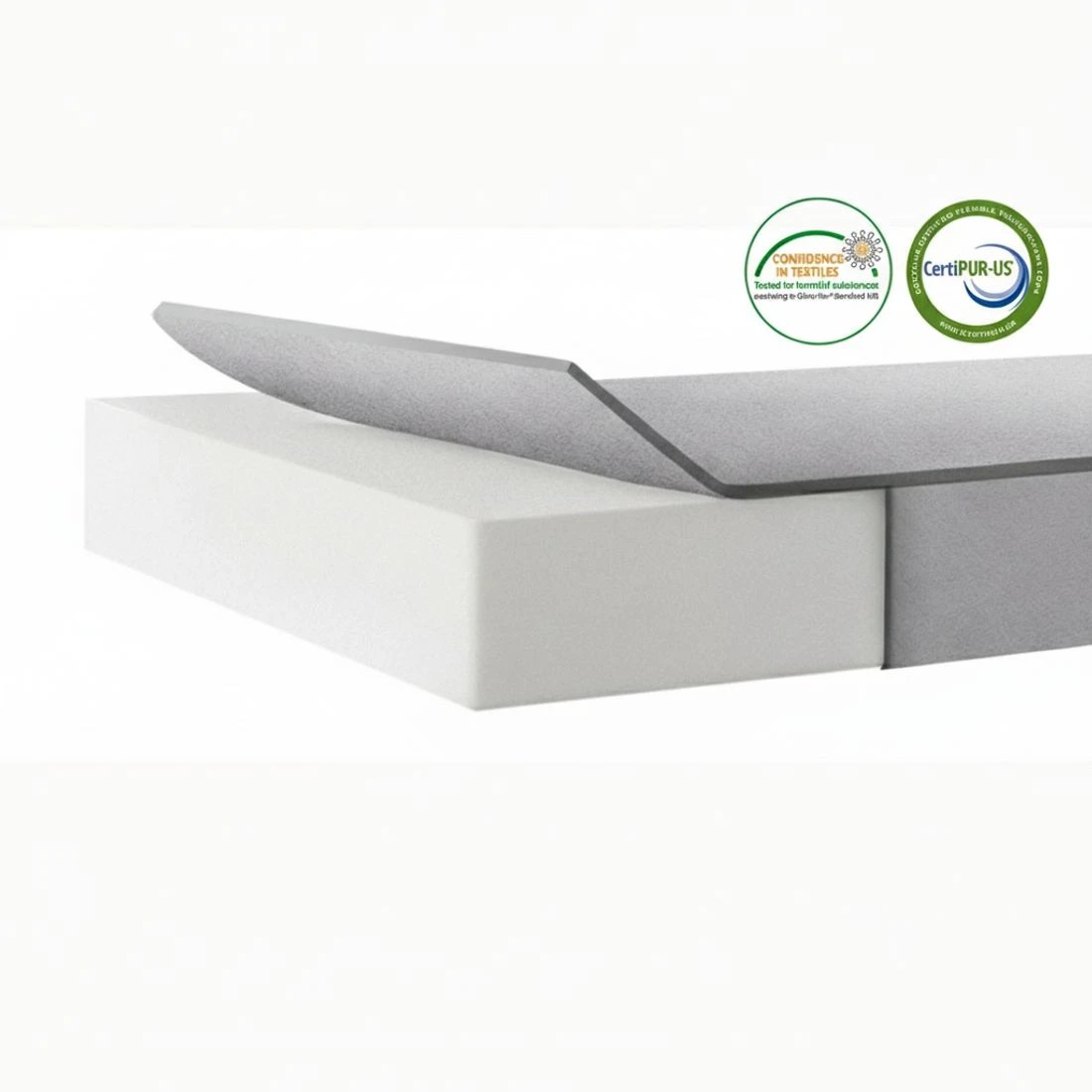 3 Giselle Foldable Mattress Folding Sofa Bed 4-fold Sleeping Camping Cushion Mat - Single Bed - Grey, 3 of 6