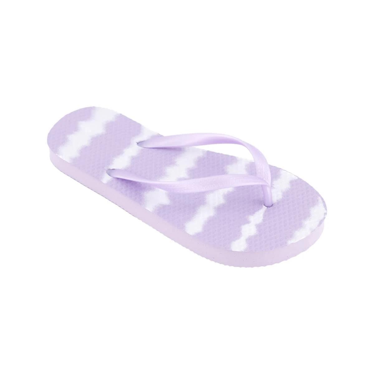 1 Senior Thongs TIE DYE STRIPES PASTEL LILAC, 1 of 3