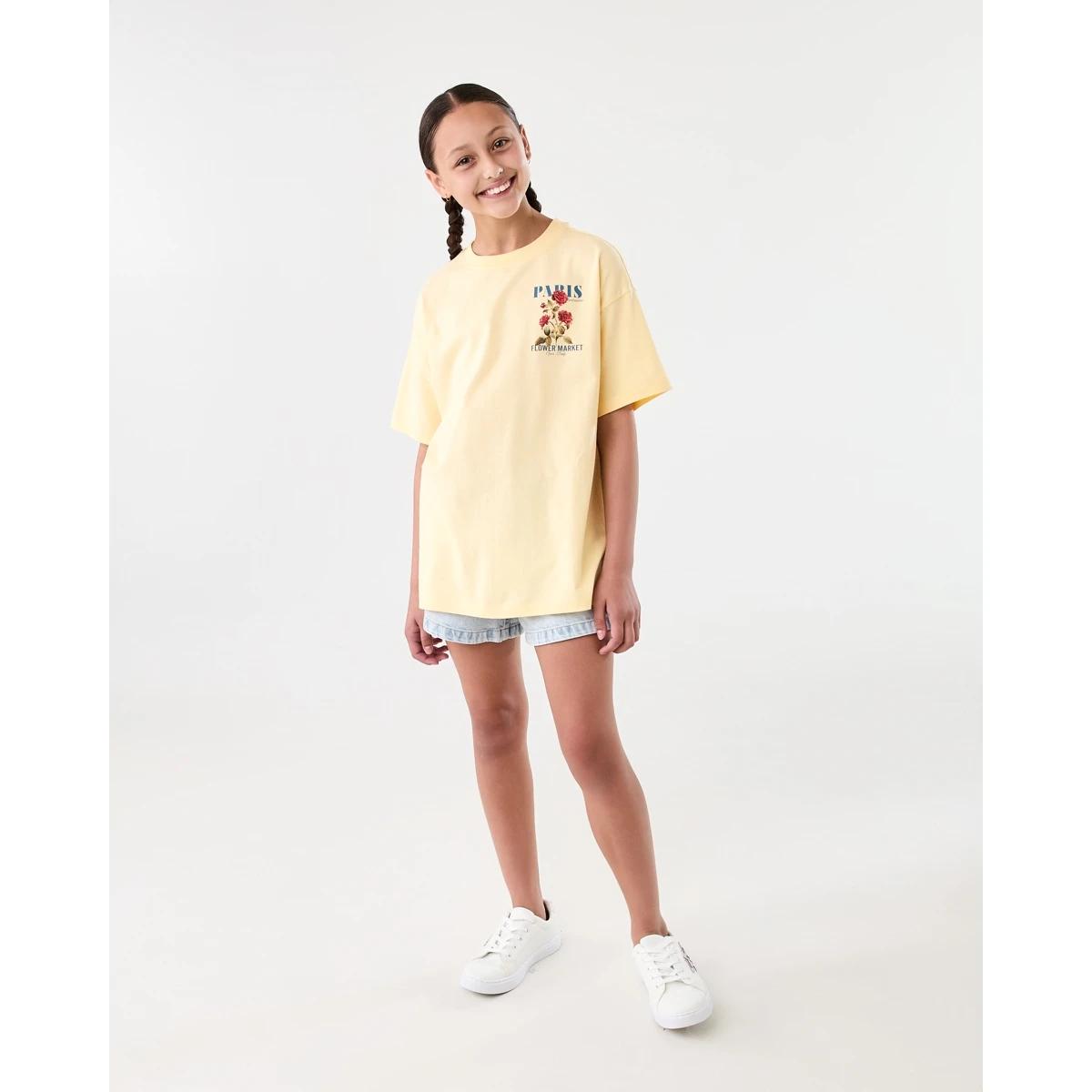 7 Oversized T-shirt Ylw Flower, 7 of 8