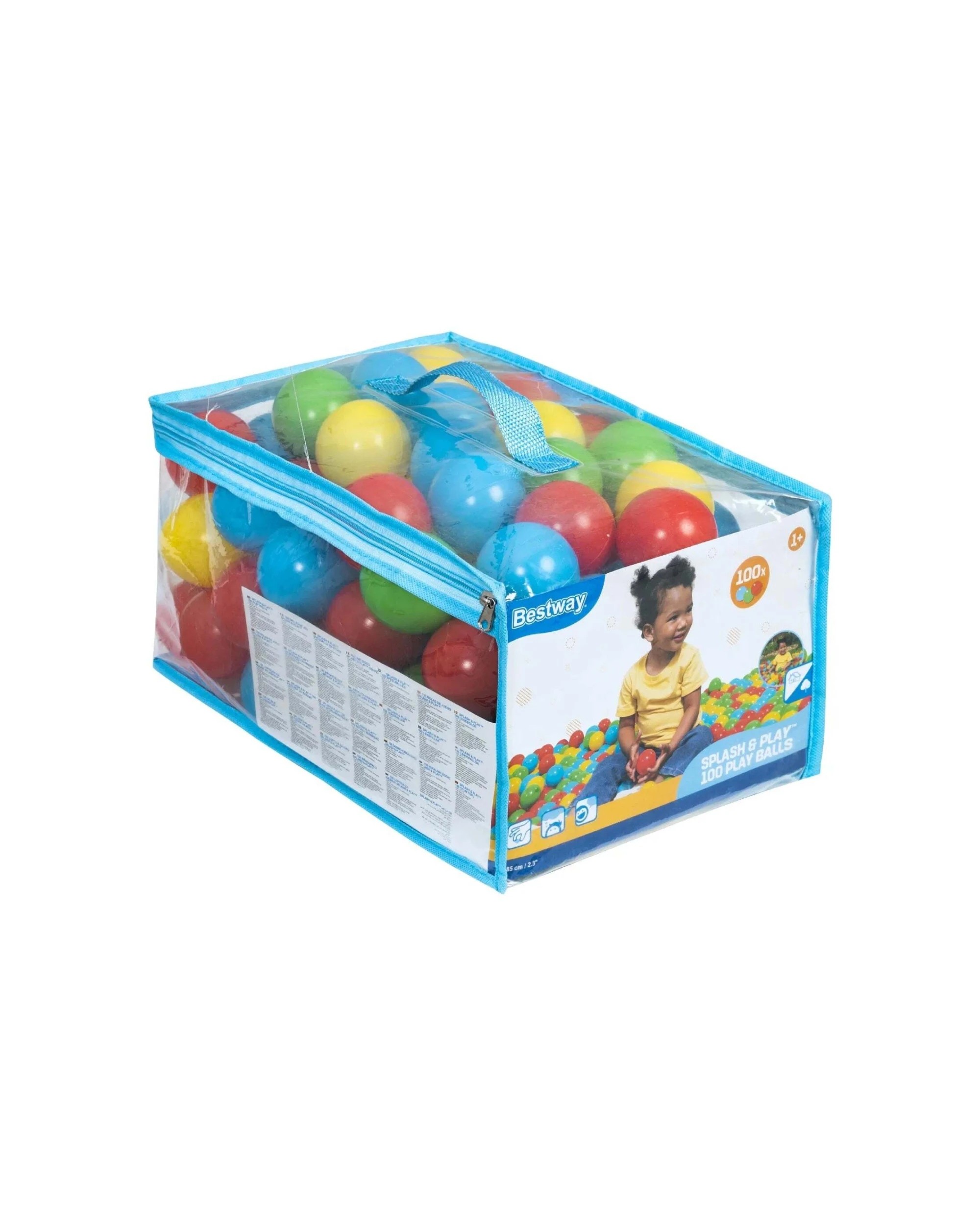Bestway 100pc Splash And Play Balls Set Activity Toys 5.85cm - Assorted ...