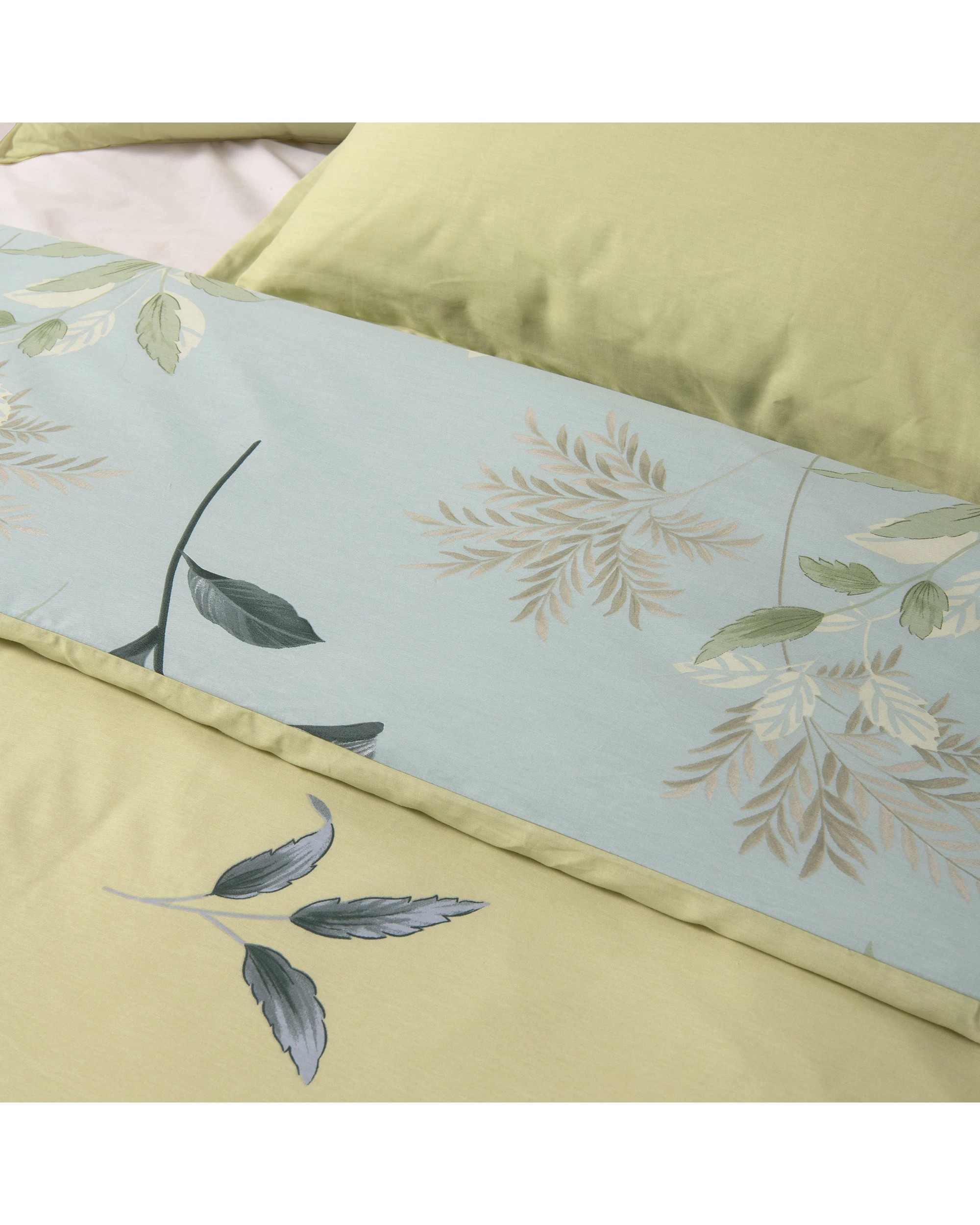 6 Dreamaker Penelope 100% Cotton Reversible Quilt Cover Set - Single Bed - Blue, 6 of 8
