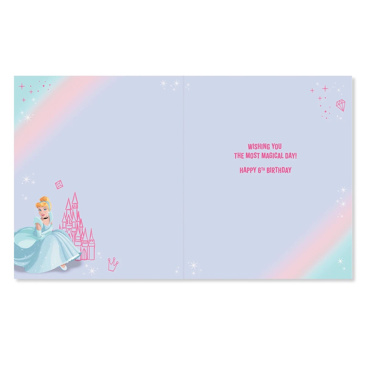 2 Hallmark 6th Birthday Card - Disney Princess, 2 of 3