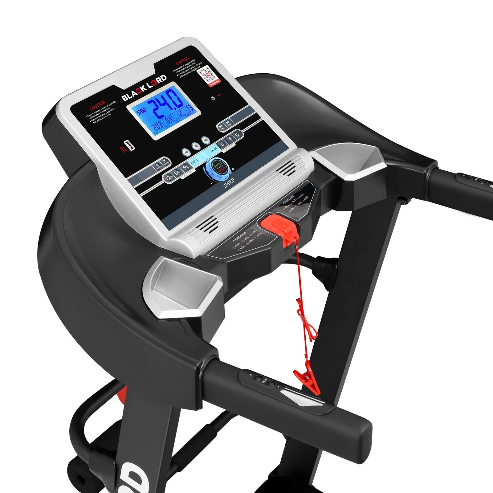 9 Black Lord Treadmill Electric Auto Incline Home Gym Exercise Run Machine, 9 of 10