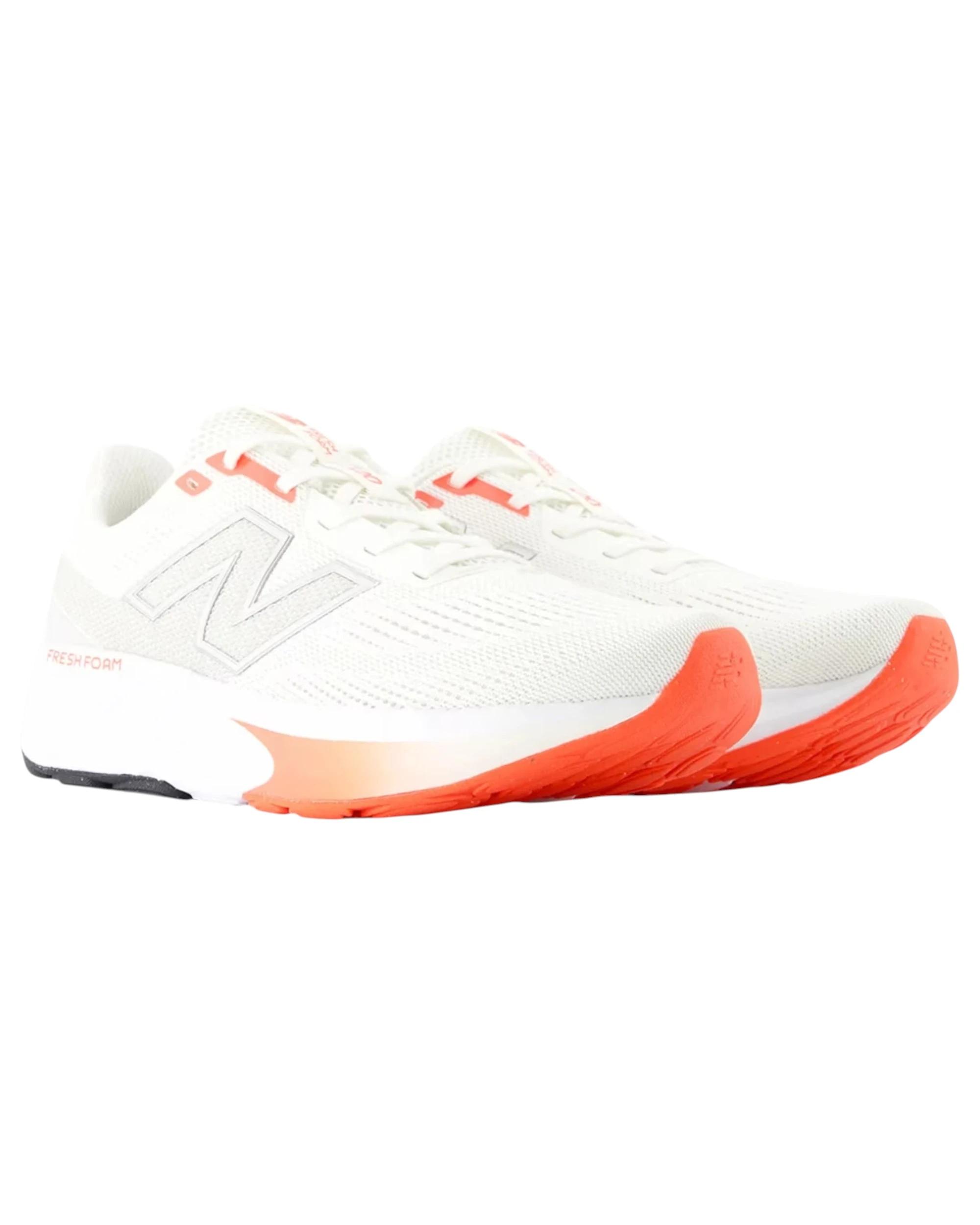 3 New Balance Womens 520 Athletic Shoes WHITE/ORANGE, 3 of 5