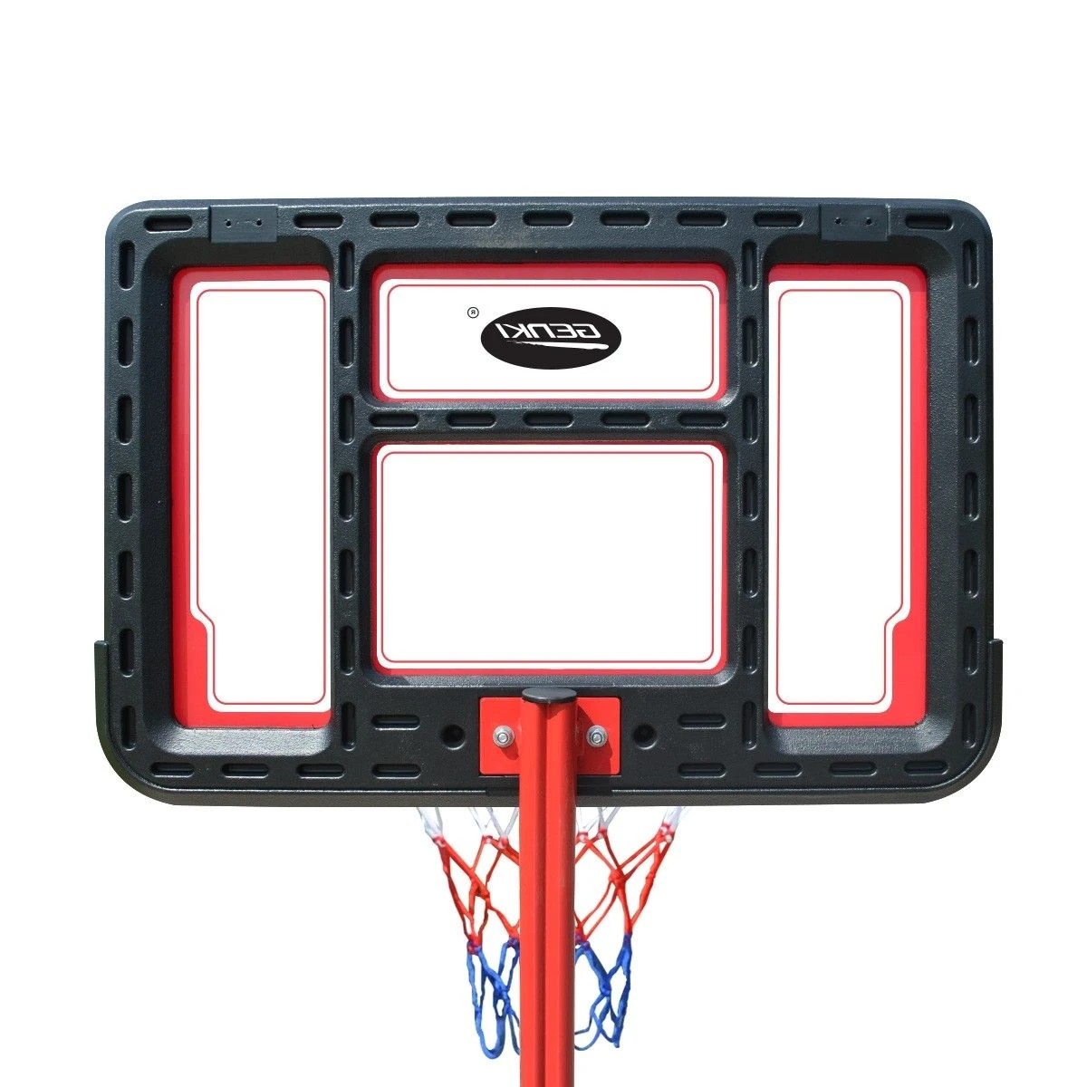 4 Genki 1.05 1.65m Kid Portable Basketball Hoop Stand Backboard Net Ring Ball Set, 4 of 4