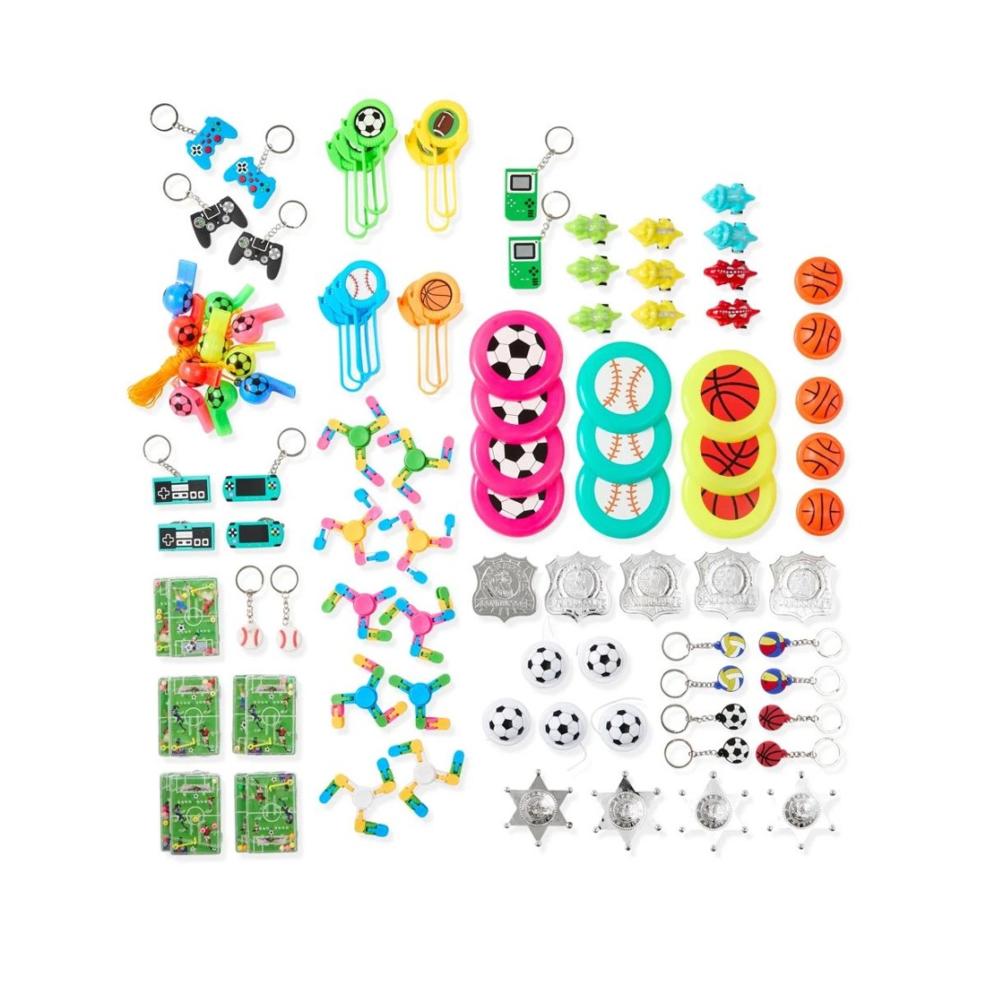 2 100 Piece Sporty Players Party Favour Pack, 2 of 10