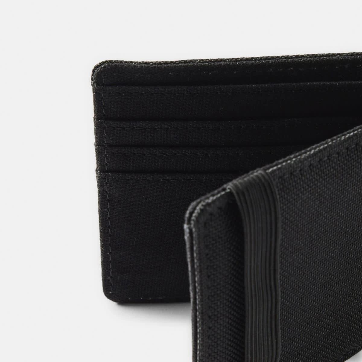 3 Canvas Billfold Wallet BLACK, 3 of 6