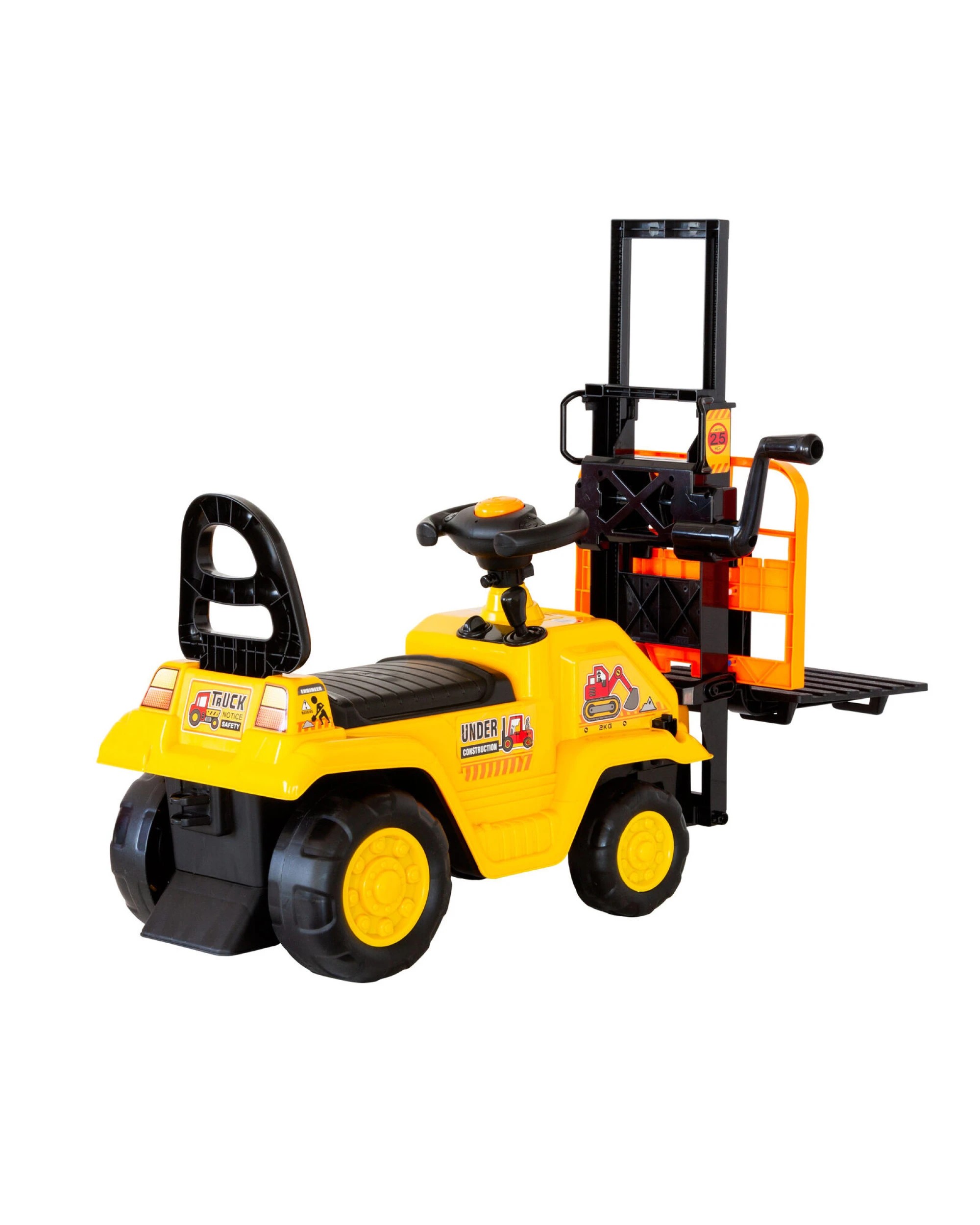 5 Lenoxx Kids Manual Forklift Ride-On with Working Mast Lift and Pallet, 5 of 9