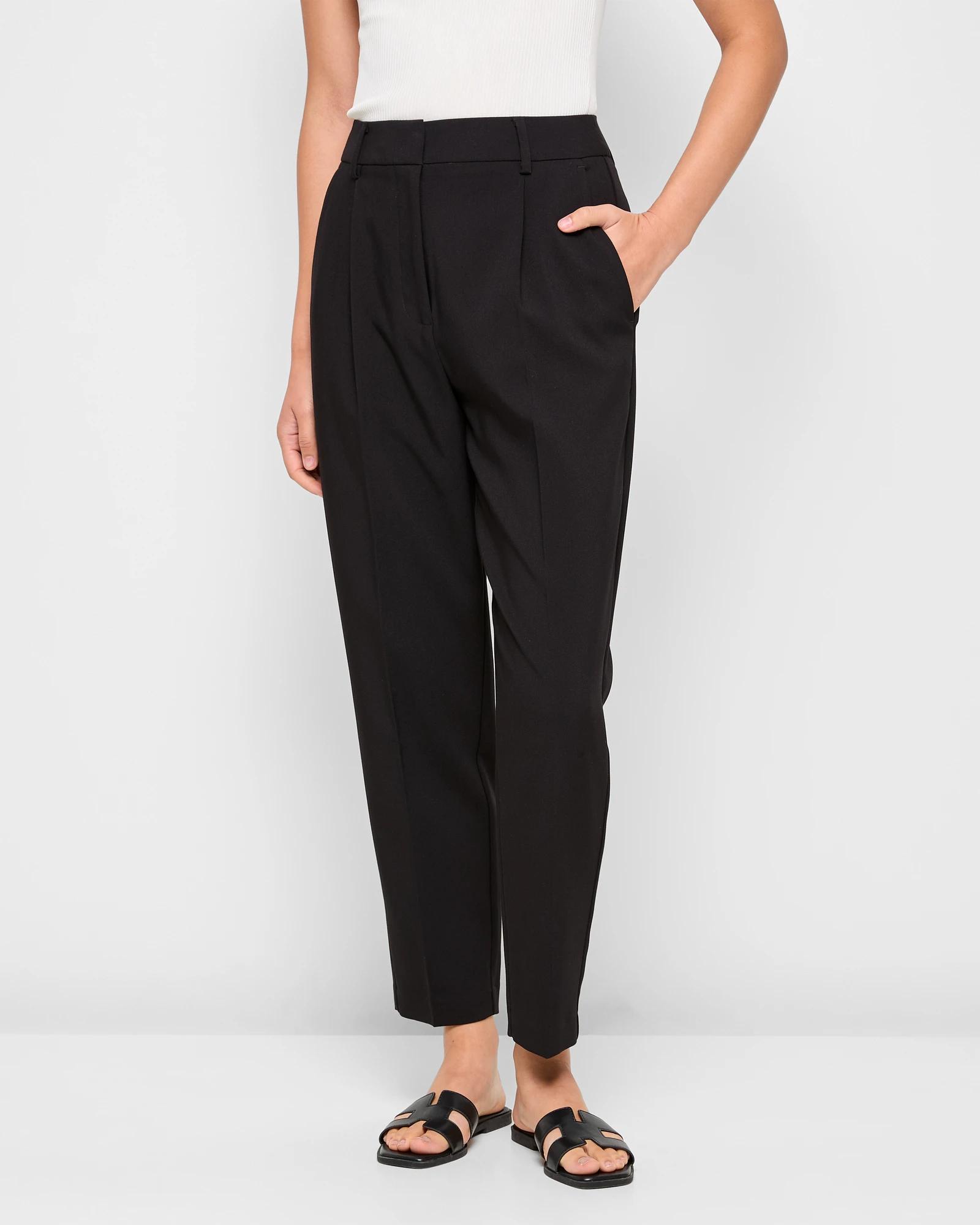 5 Classic Tapered Ankle Length Pants - Preview BLACK, 5 of 5