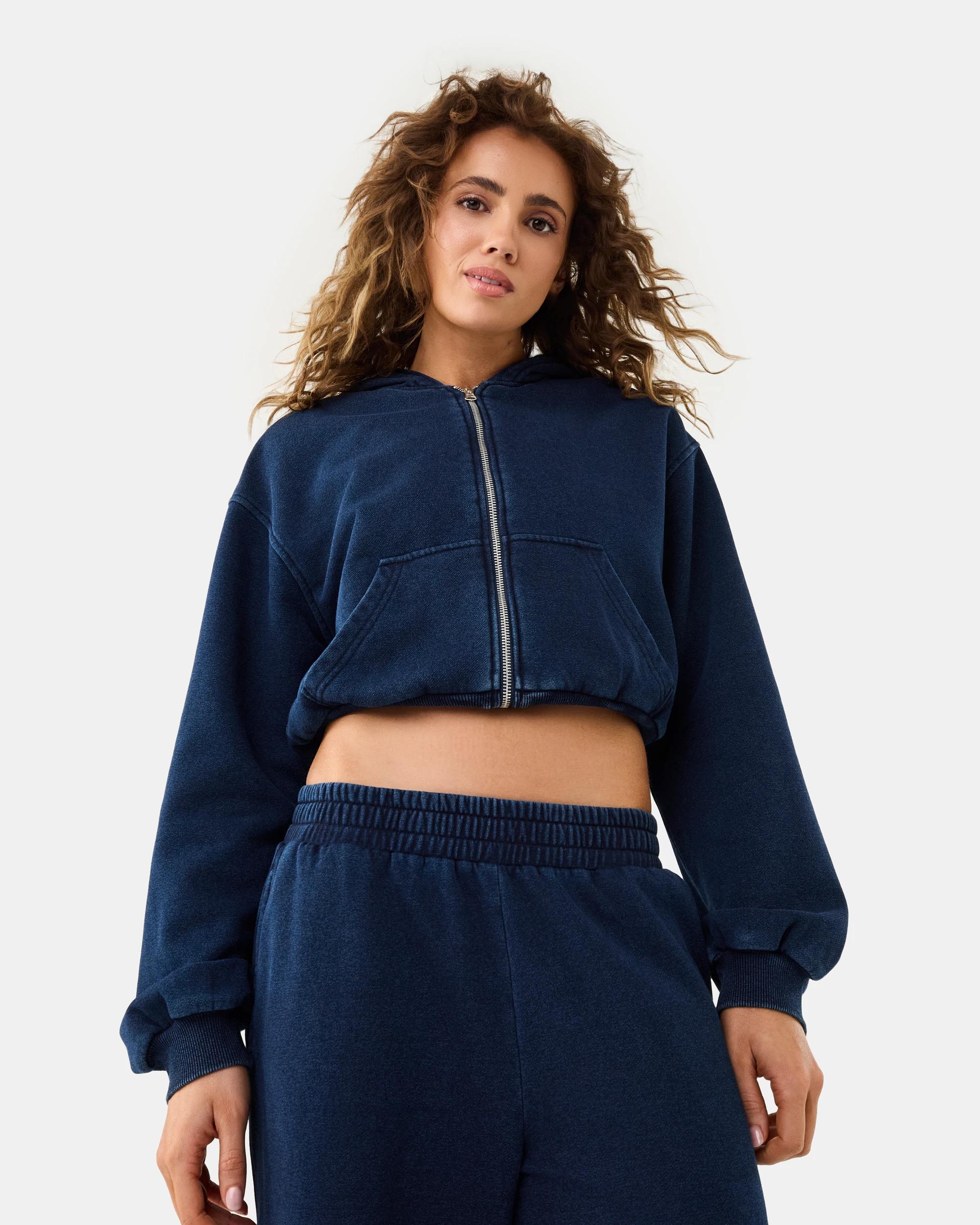 7 Denim Look Hoodie Denim, 7 of 10