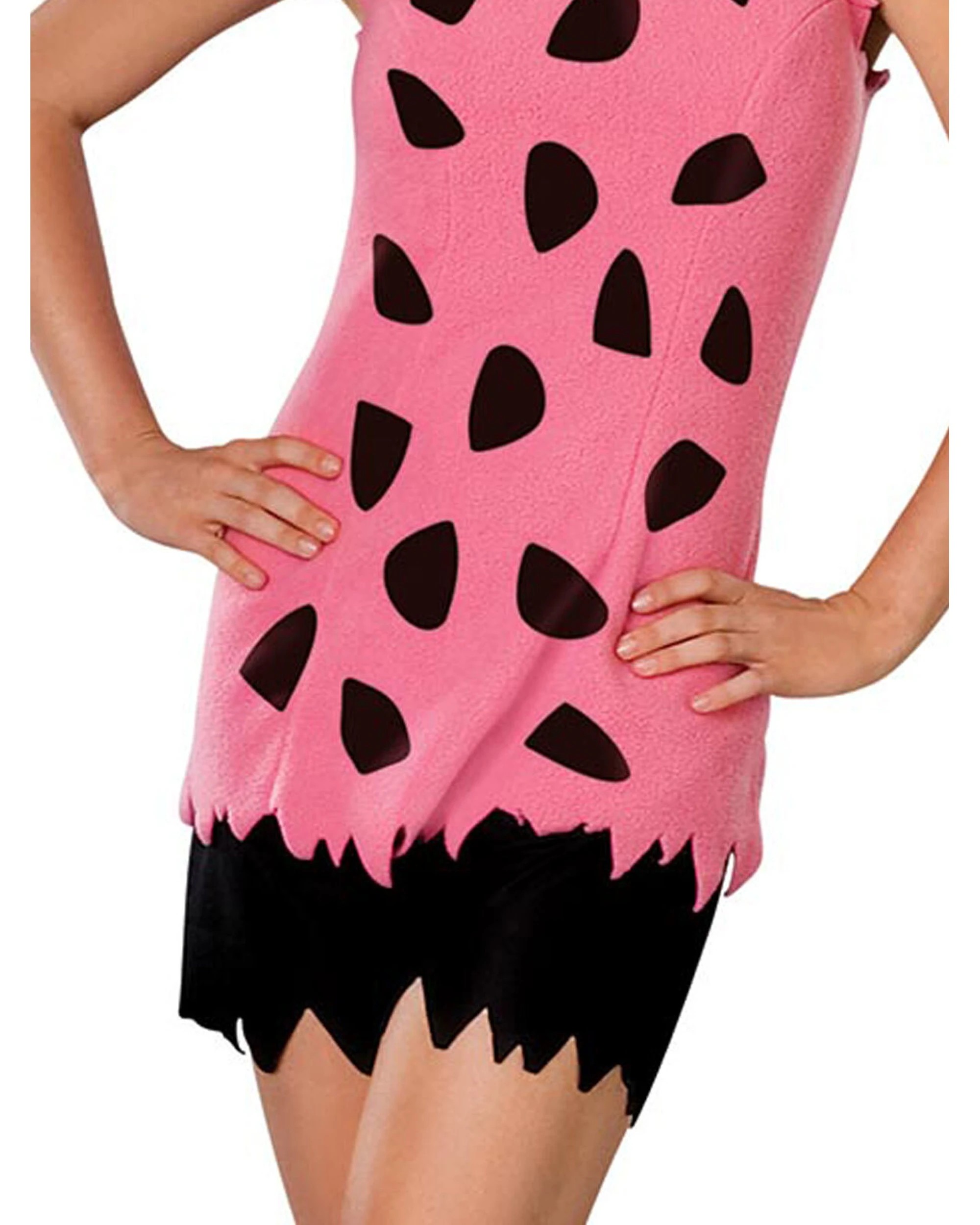 3 Rubies Pebbles Flintstone Deluxe Womens Dress Up Costume Size XS - Pink, 3 of 4