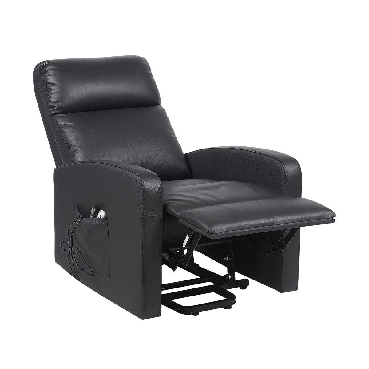 4 LUXDREAM Electric Recliner Chair Lift Massage 8 Point Heated Black, 4 of 5