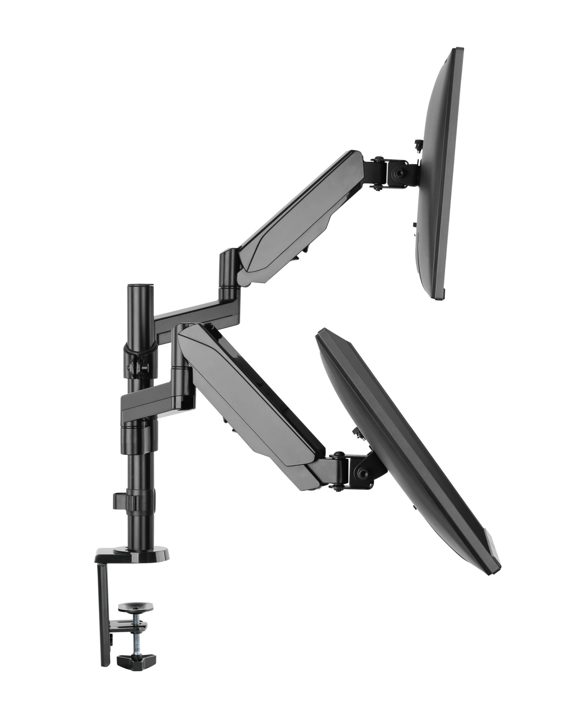 6 Brateck Dual Monitor Full Extension Gas Spring Dual Monitor Arm, 6 of 8