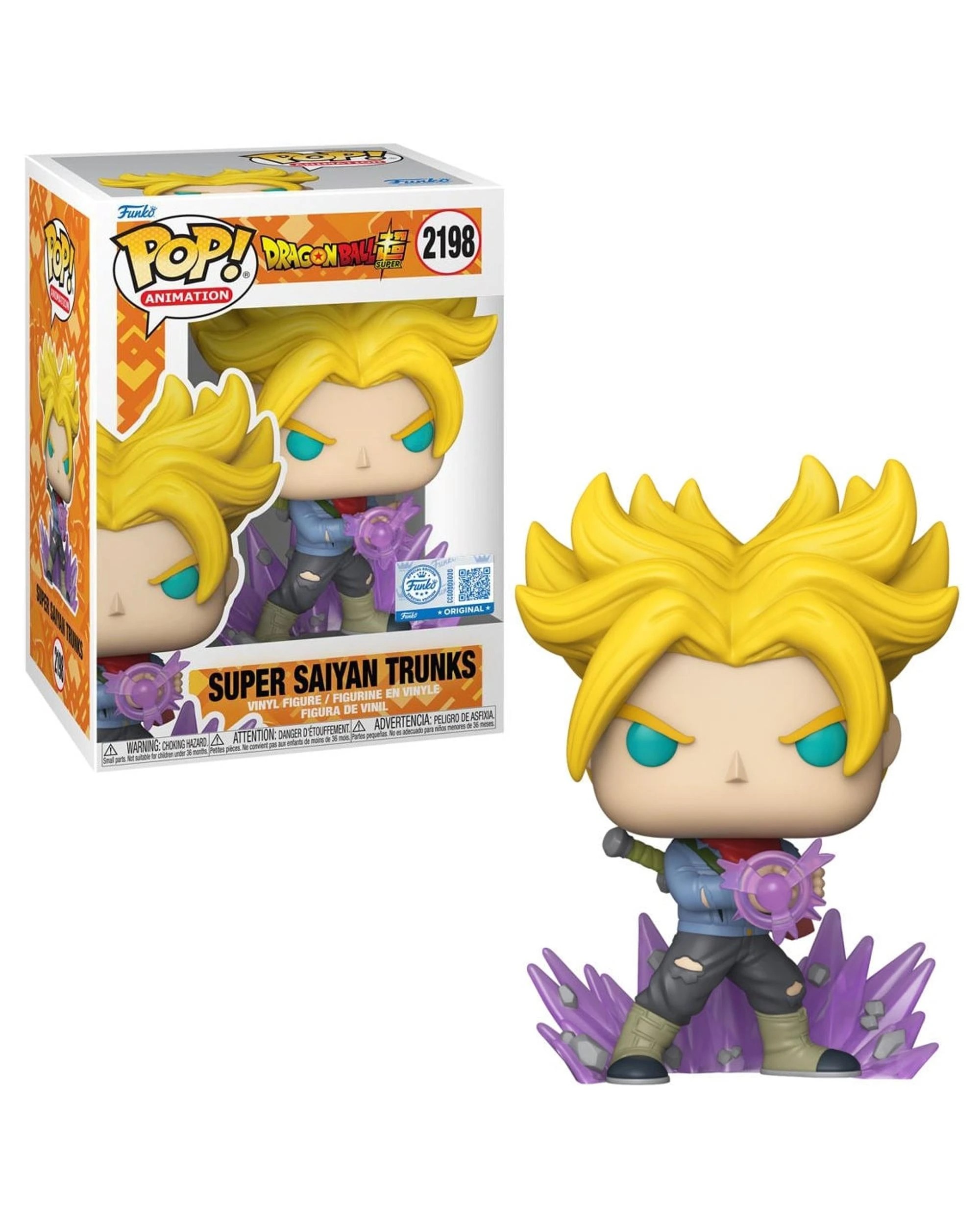 1 Dragon Ball Super Super Saiyan Trunks Funko POP! Vinyl, 1 of 5