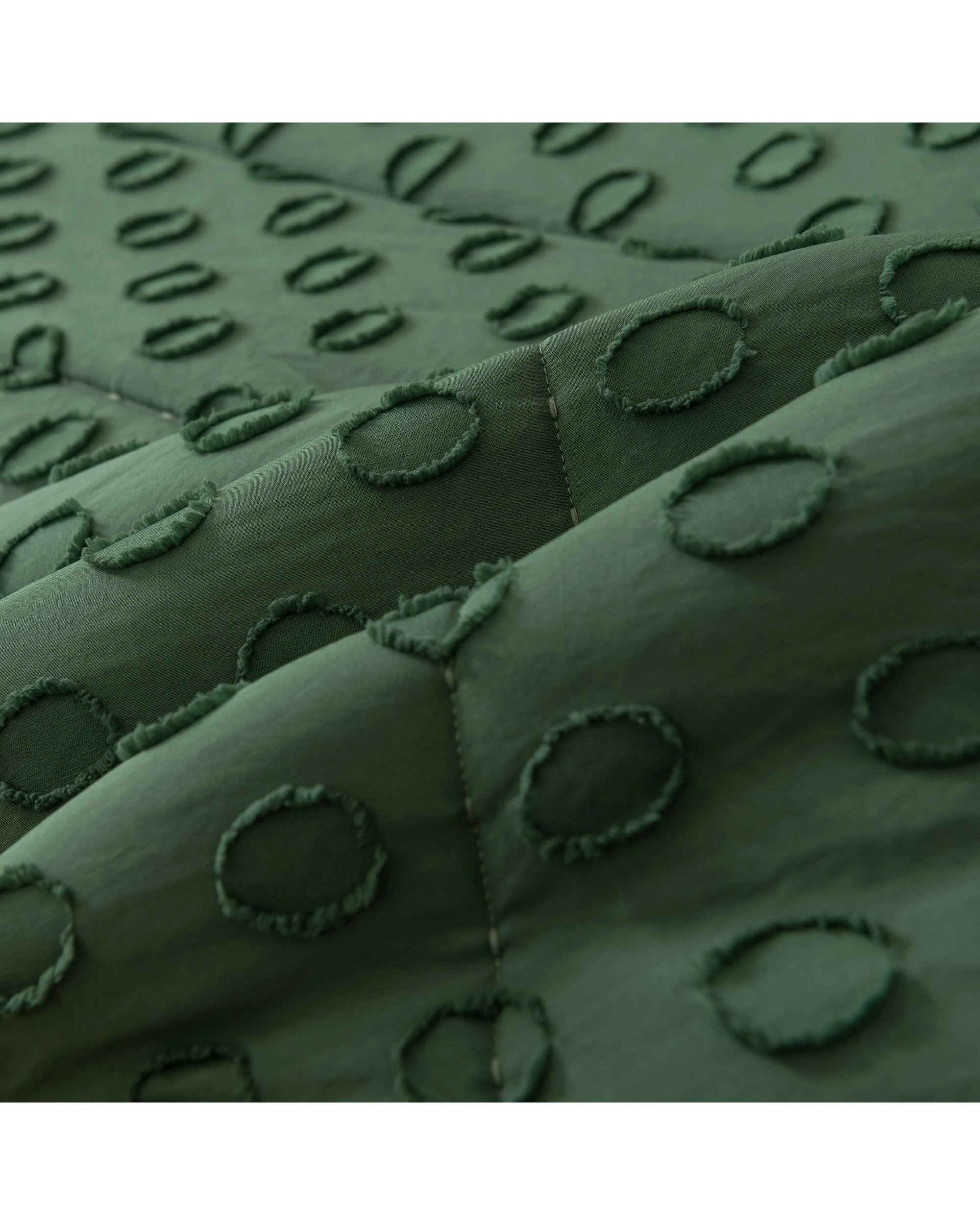 5 Dreamaker Haven Spot 6 Piece Comforter Set - King Bed - Eden Green, 5 of 7
