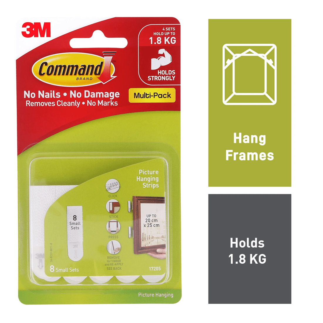 1 3M Command Picture Hanging Value Pack Strips - Small, 1 of 6