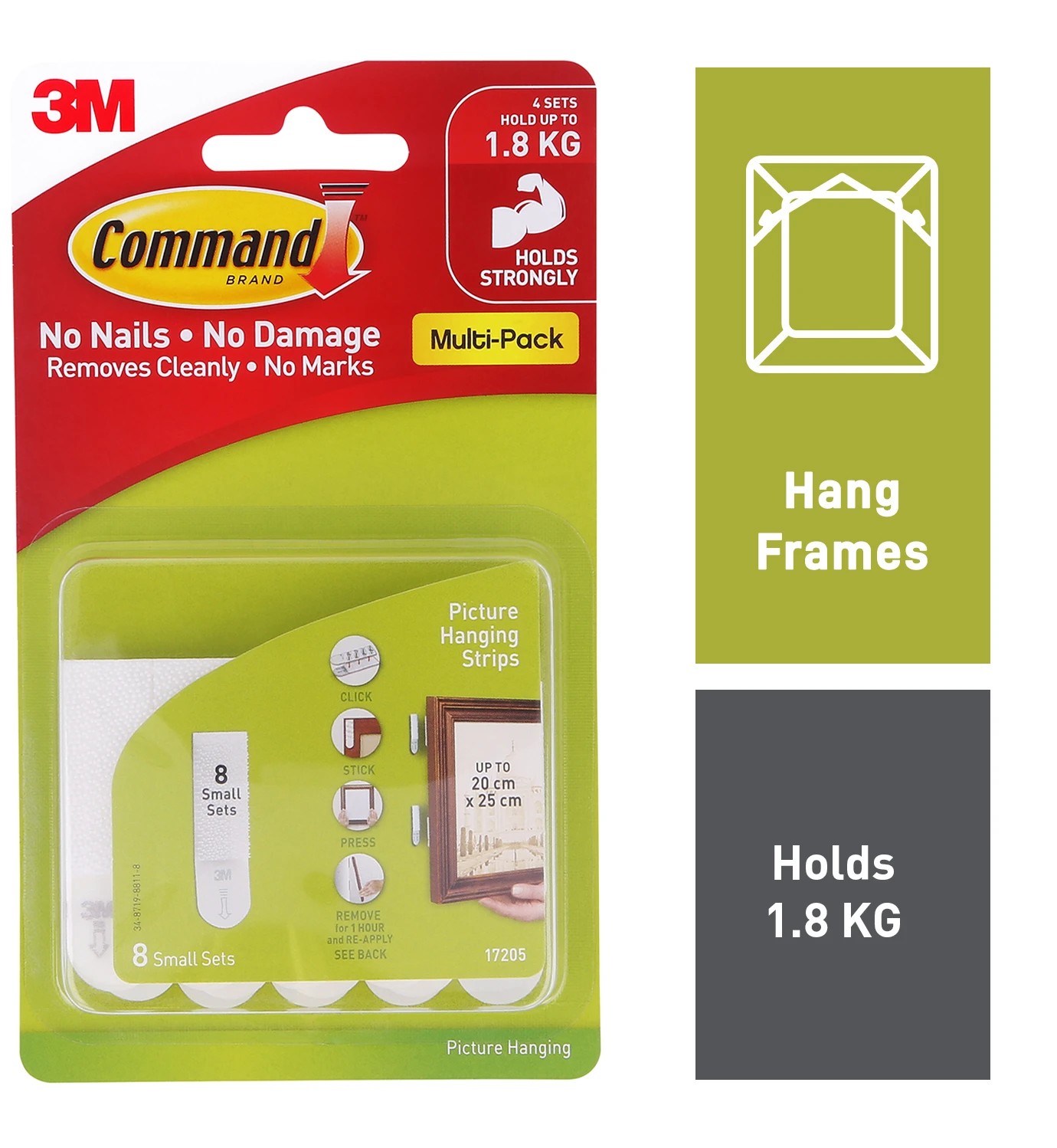 1 3M Command Picture Hanging Value Pack Strips - Small, 1 of 6