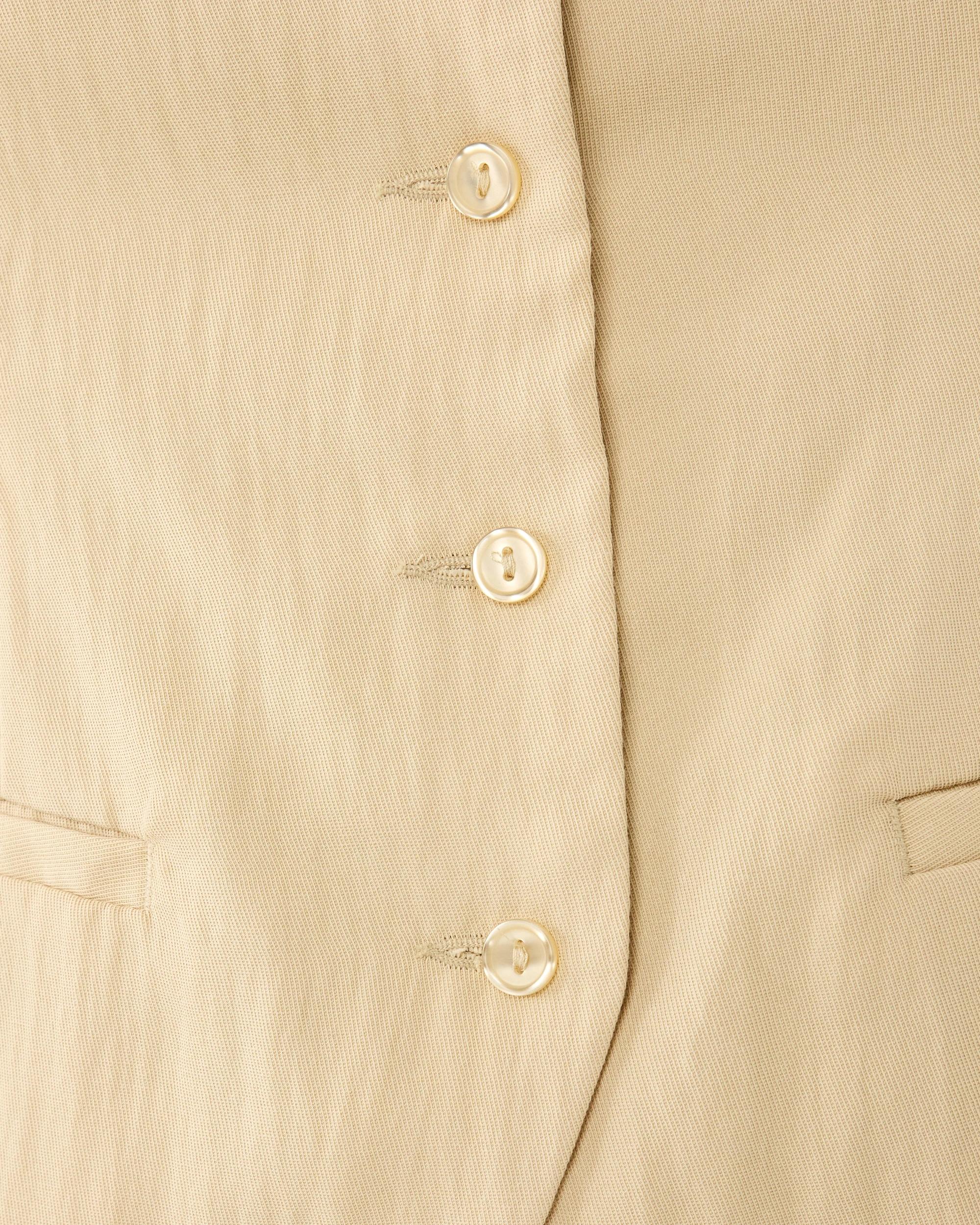 8 Sleeveless Tailored Tie Waistcoat Butter, 8 of 10